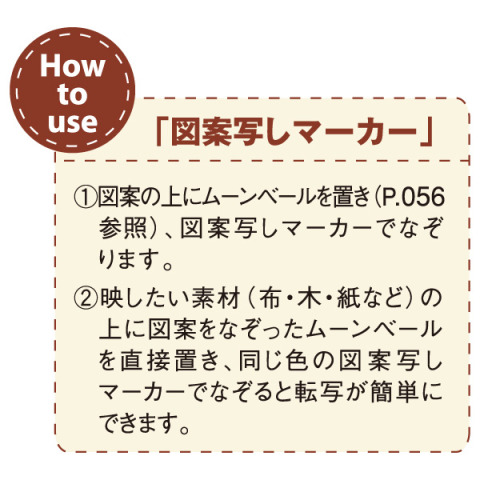 FZ1・FY2 チャコエース 図案写しマーカーの使い方