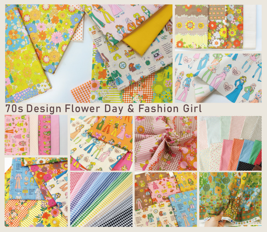 70s Design Flower Day & Fashion Girl
