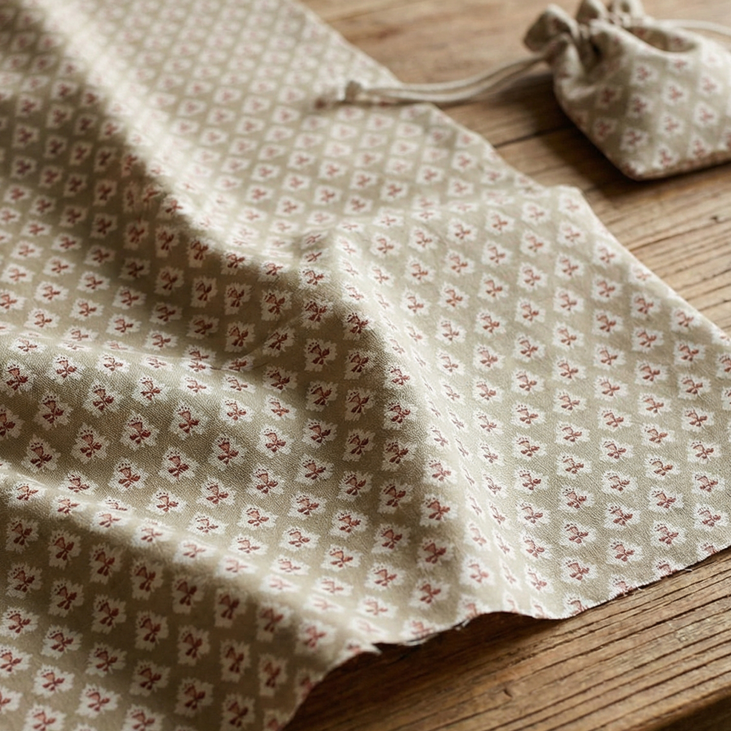 MICH11993-K ベージュ地 小花柄 Michael Miller マイケルミラー USAプリント 巾約110cm 1m単位 (m)