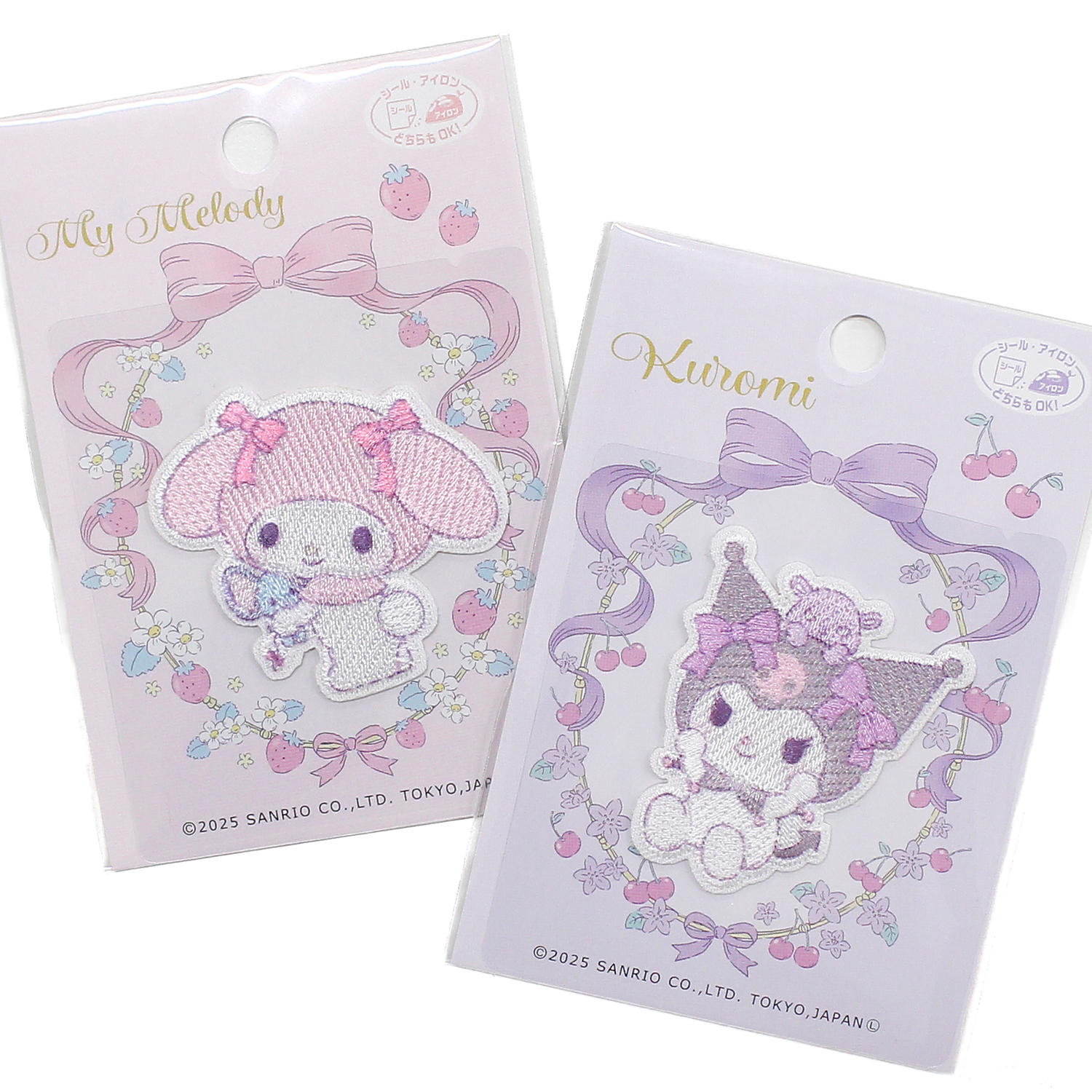 SCW601 パイオニア サンリオキャラクターズ ふわふわぬいぐるみハグ ワッペン シール・アイロン両用タイプ  (枚)