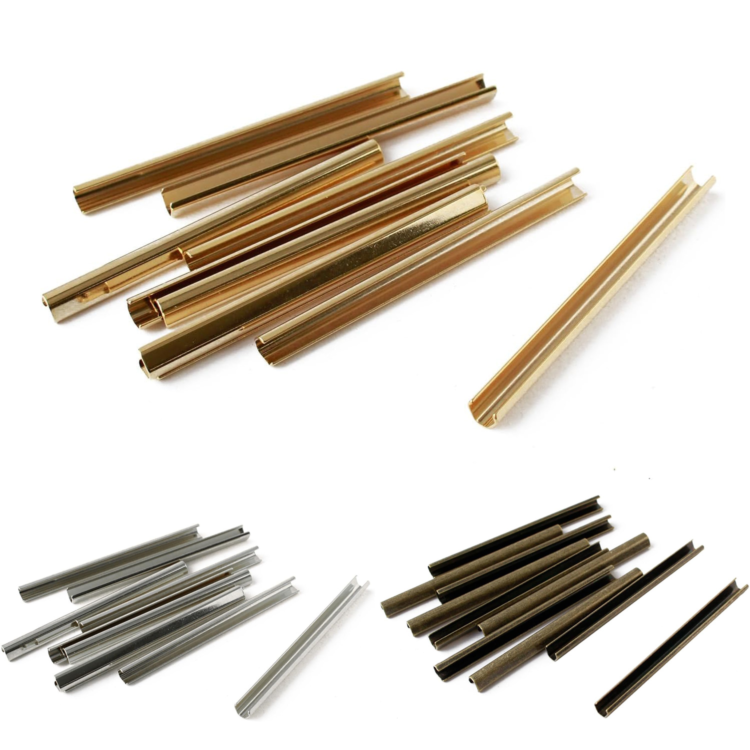 【後継品】M197 ヘリ止金具 W72×H6mm 10個入 (袋)