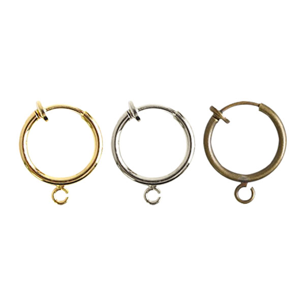 KE179～181  Hoop Earrings, with loops, 13mm, 5 sets (bag)