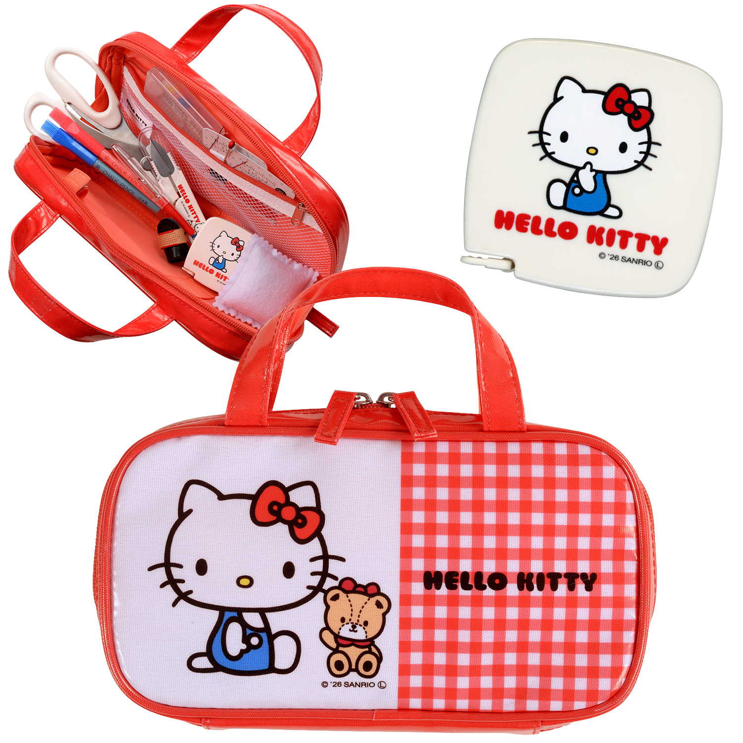 MIS18830 サンリオ ハローキティ ソーイングセット ファスナーバッグ（個）