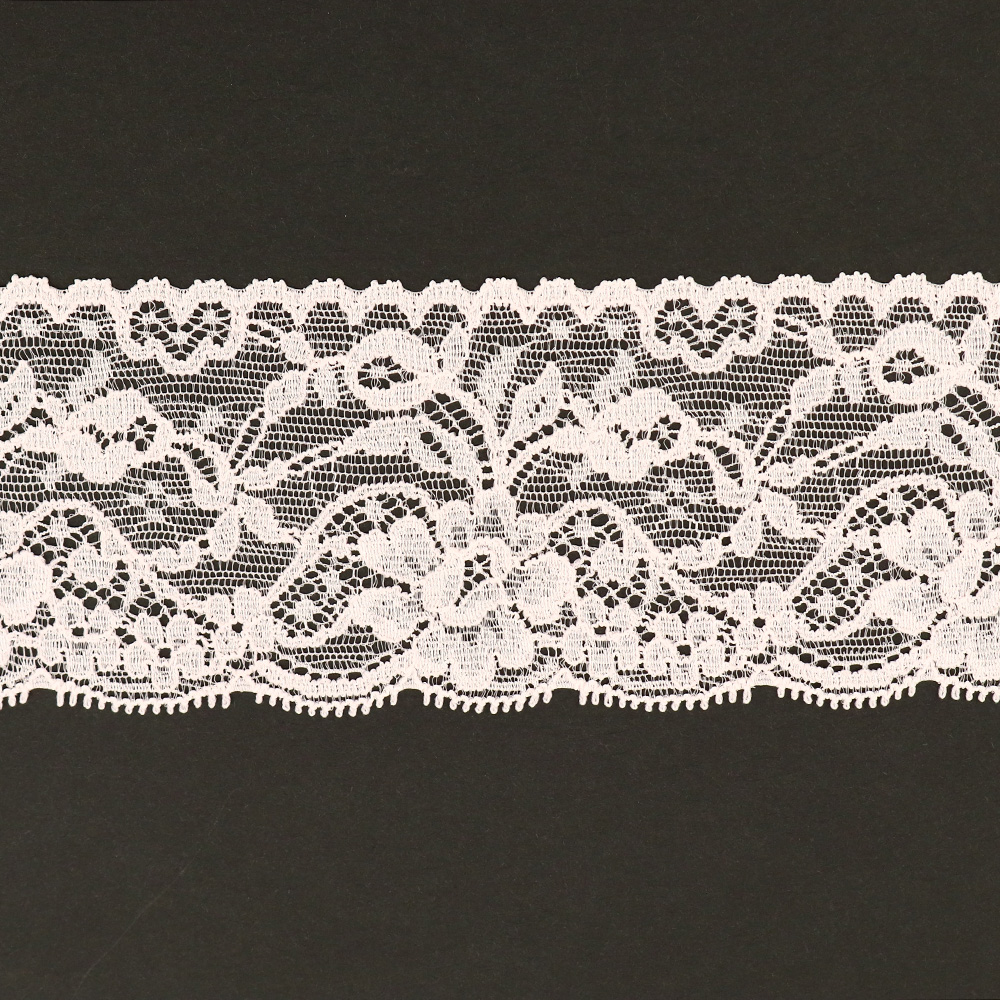 【限定特価】TOK-725042-31 特価ストレッチレース  巾約6cm*50ｍ乱 ピンク (巻)