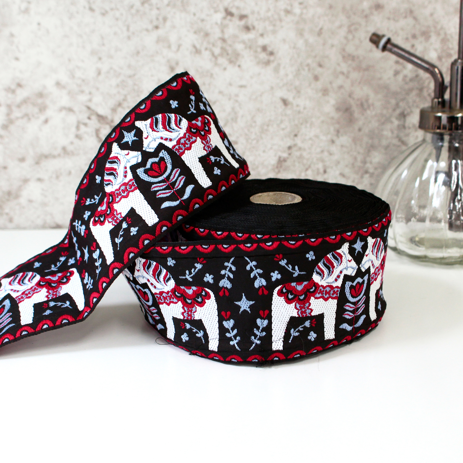 PAU100602-2-50 KAFKA Ribbon from Germany Width 5.9cm 50cm/unit(pcs)