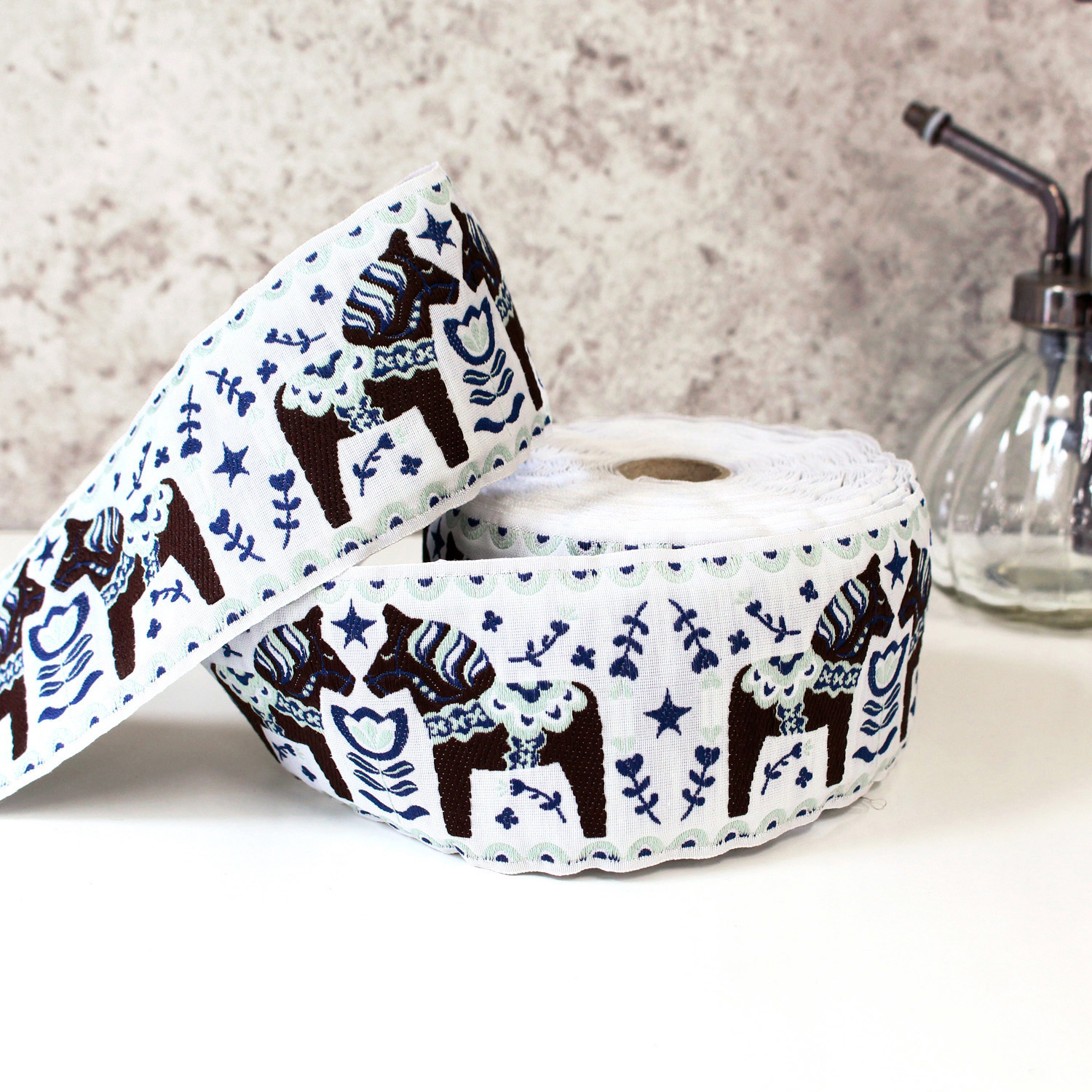 PAU100602-7-50 KAFKA Ribbon from Germany Width 5.9cm 50cm/unit(pcs)