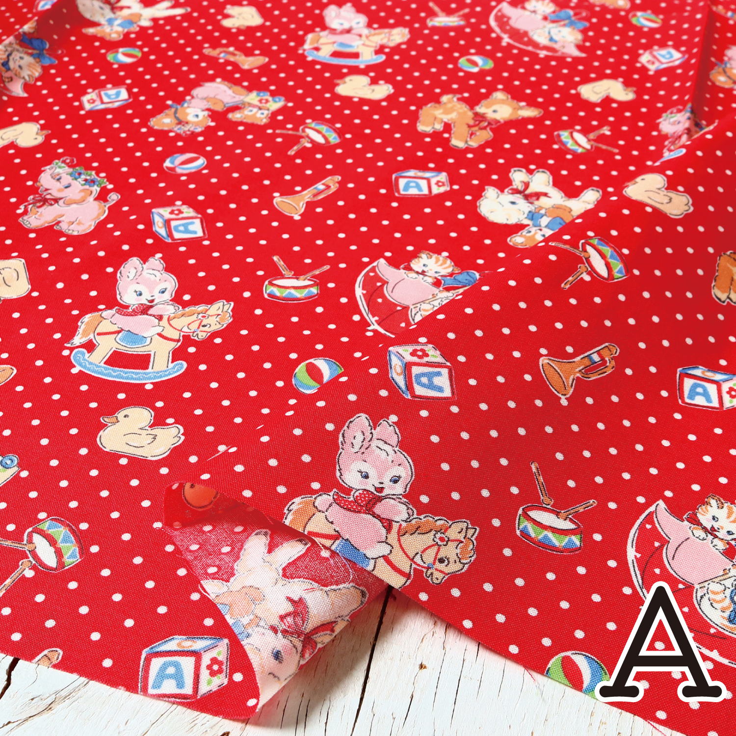 【第二弾】【WEB限定・原反特価】■HM10726-A Happy message 30’S 巾約110cm  原反（巻）