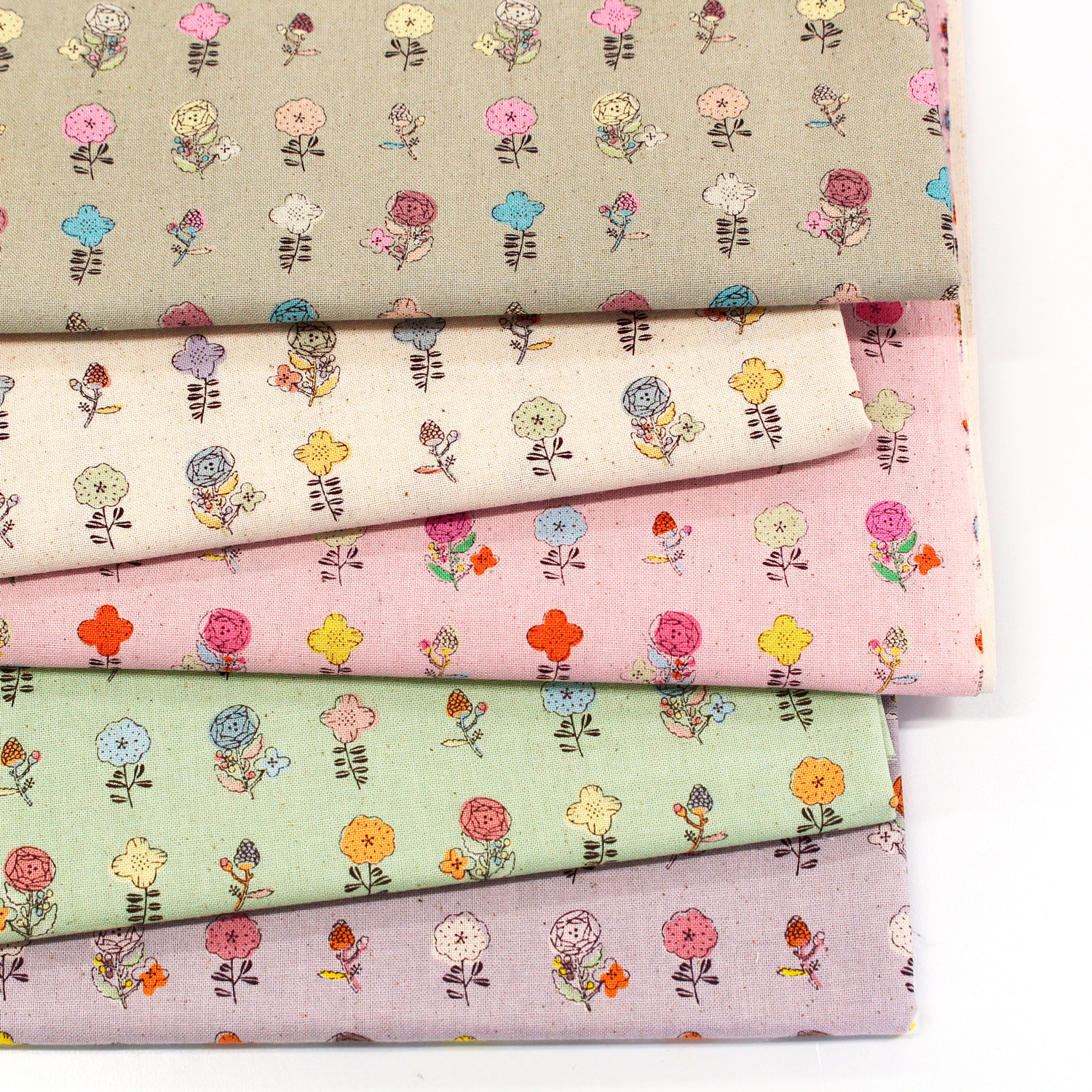 IBK99225-2 コットンシーチングプリント シャンティガーデン 花柄 巾約112cm 1m単位(m)