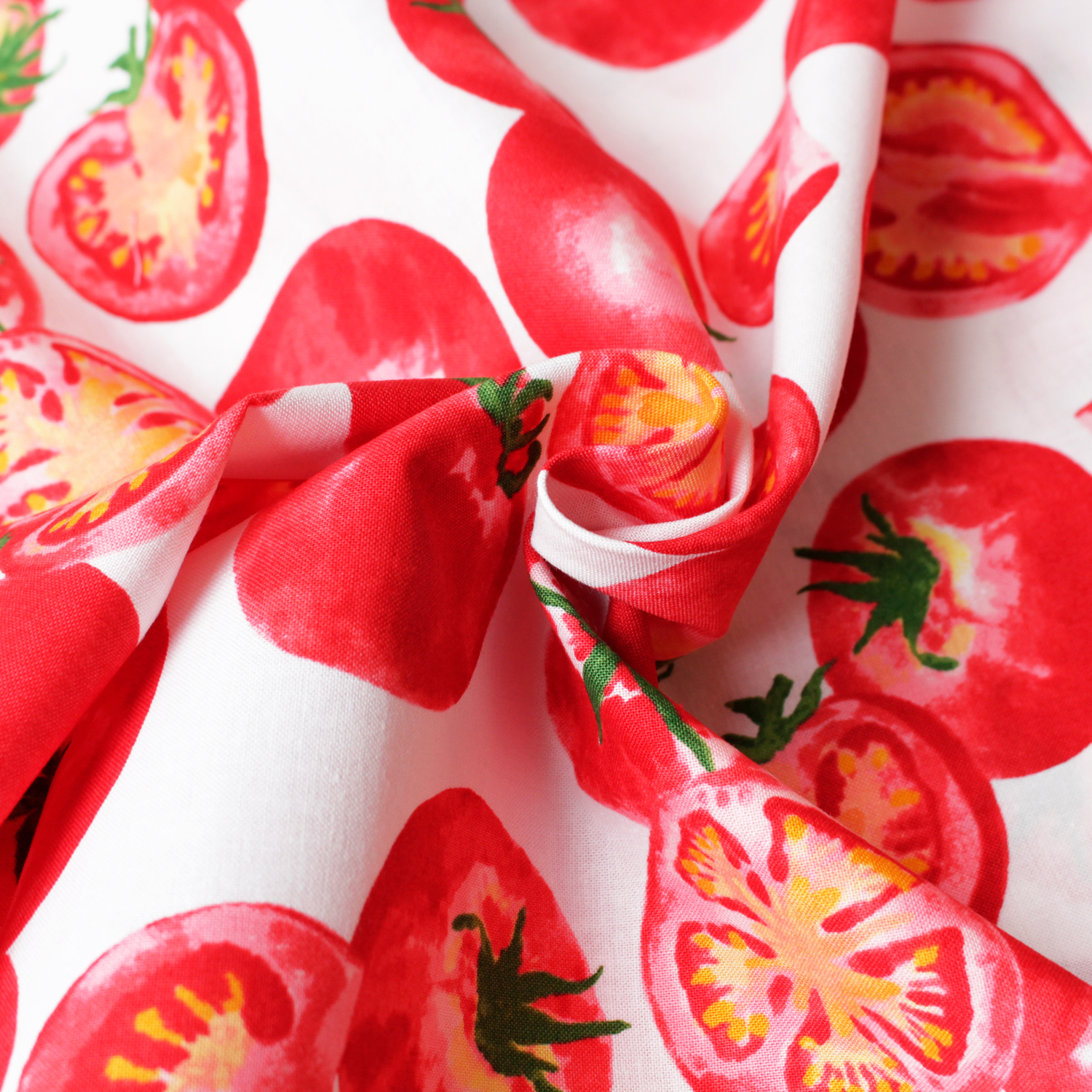 Only on Online Shop]□7055-4A Sheeting Print Fabric Tomato width 