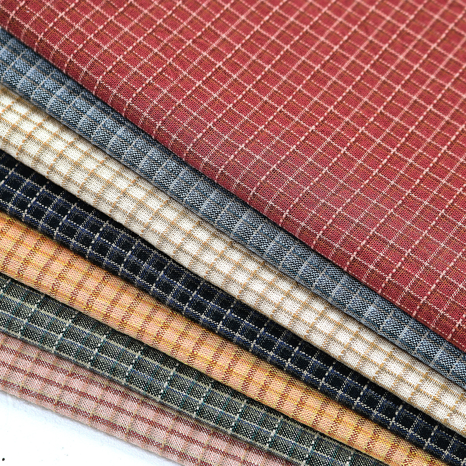 NCM-CY600-1 新潟先染 生地 チェック 幅約110cm m単位 (m)