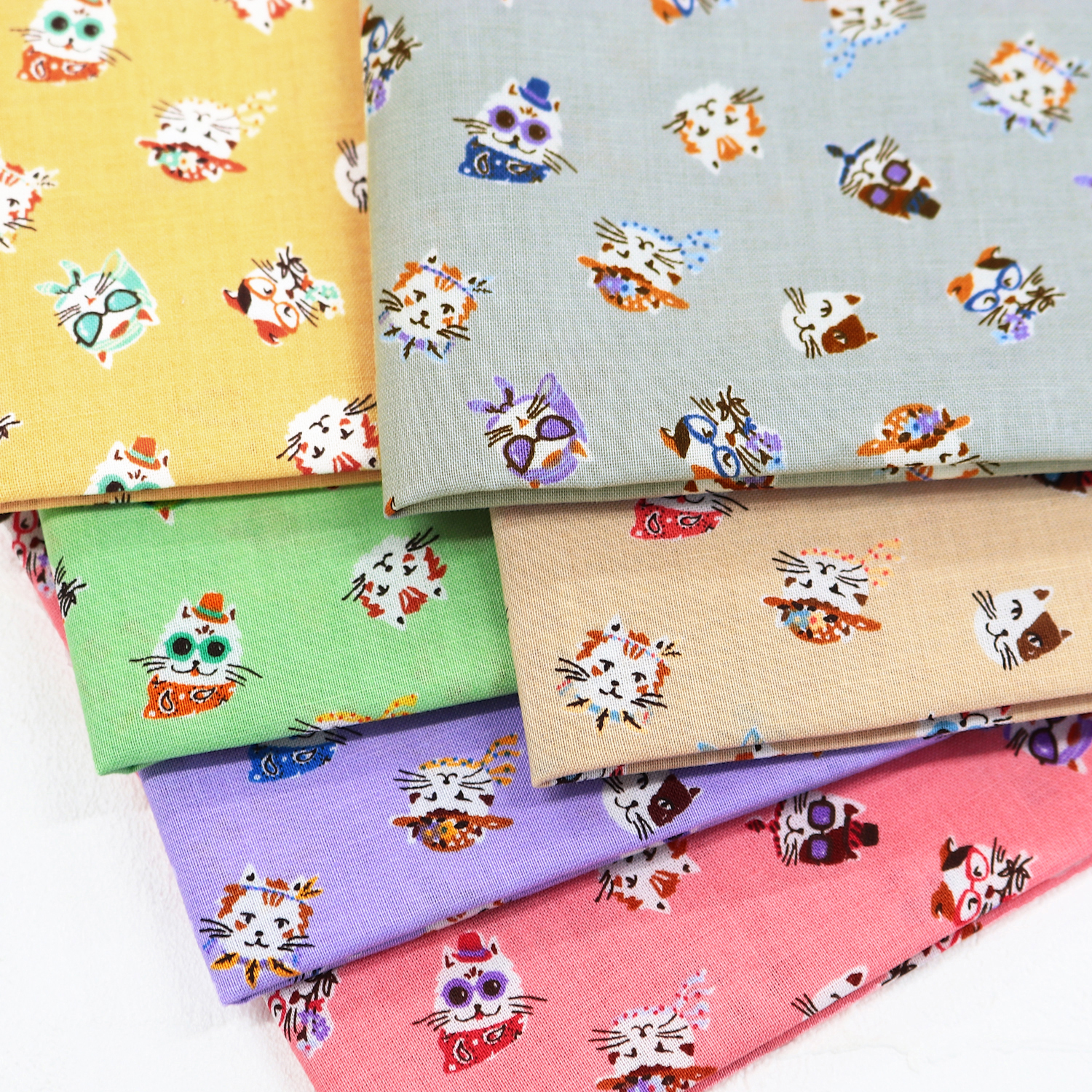 SC10739 コットンシーチング 猫の遊び場 巾約112cm 1m単位（m）