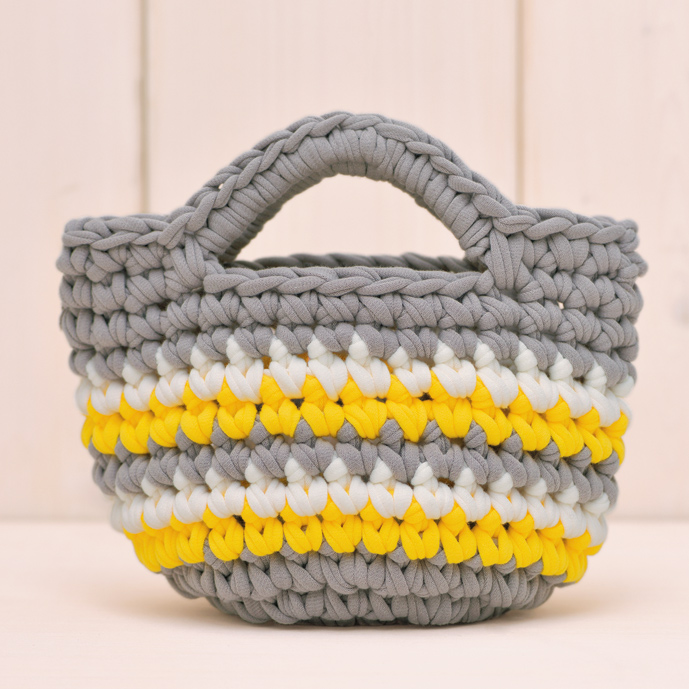 YW-48 Takagi Textile Knit Fabric Mini Bag Knitting Kit (Gray)