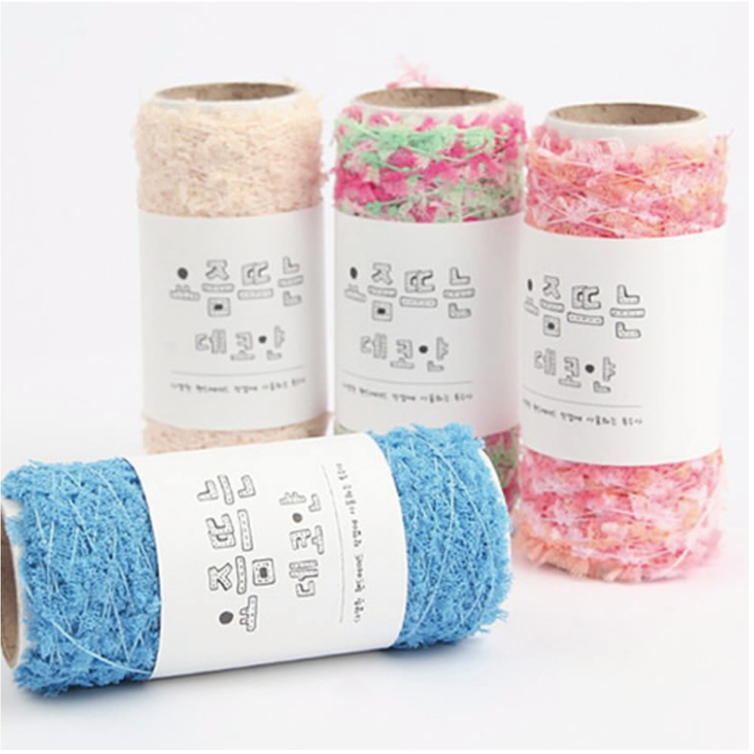 【秋冬受注会】【お取り寄せ・返品不可】KNW-DYP 韓国毛糸 Deco Yarn デコヤーン 4玉入 (袋)