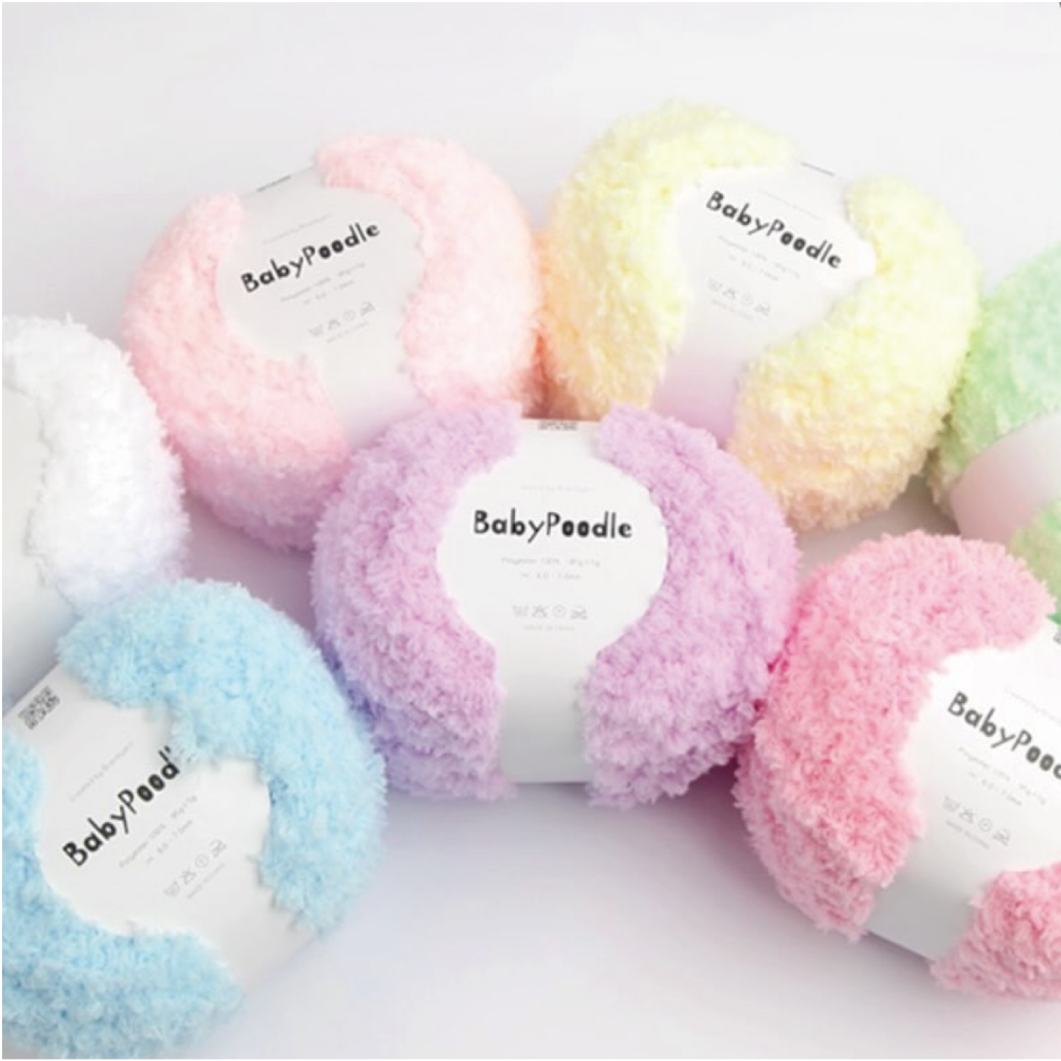 【秋冬受注会】【お取り寄せ・返品不可】KNW-BPP 韓国毛糸 Baby Poodle ベビープードル 2玉入 (袋)