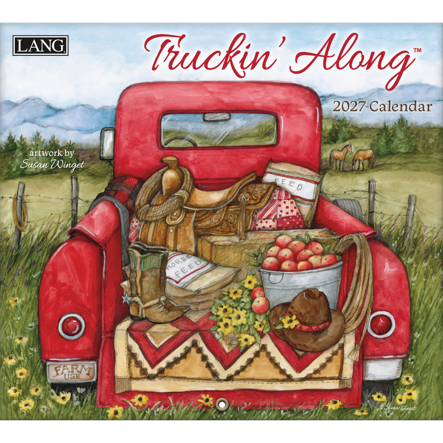 【第二弾】US5038 2027年USAカレンダー 「TRUCKIN' ALONG」  (冊)