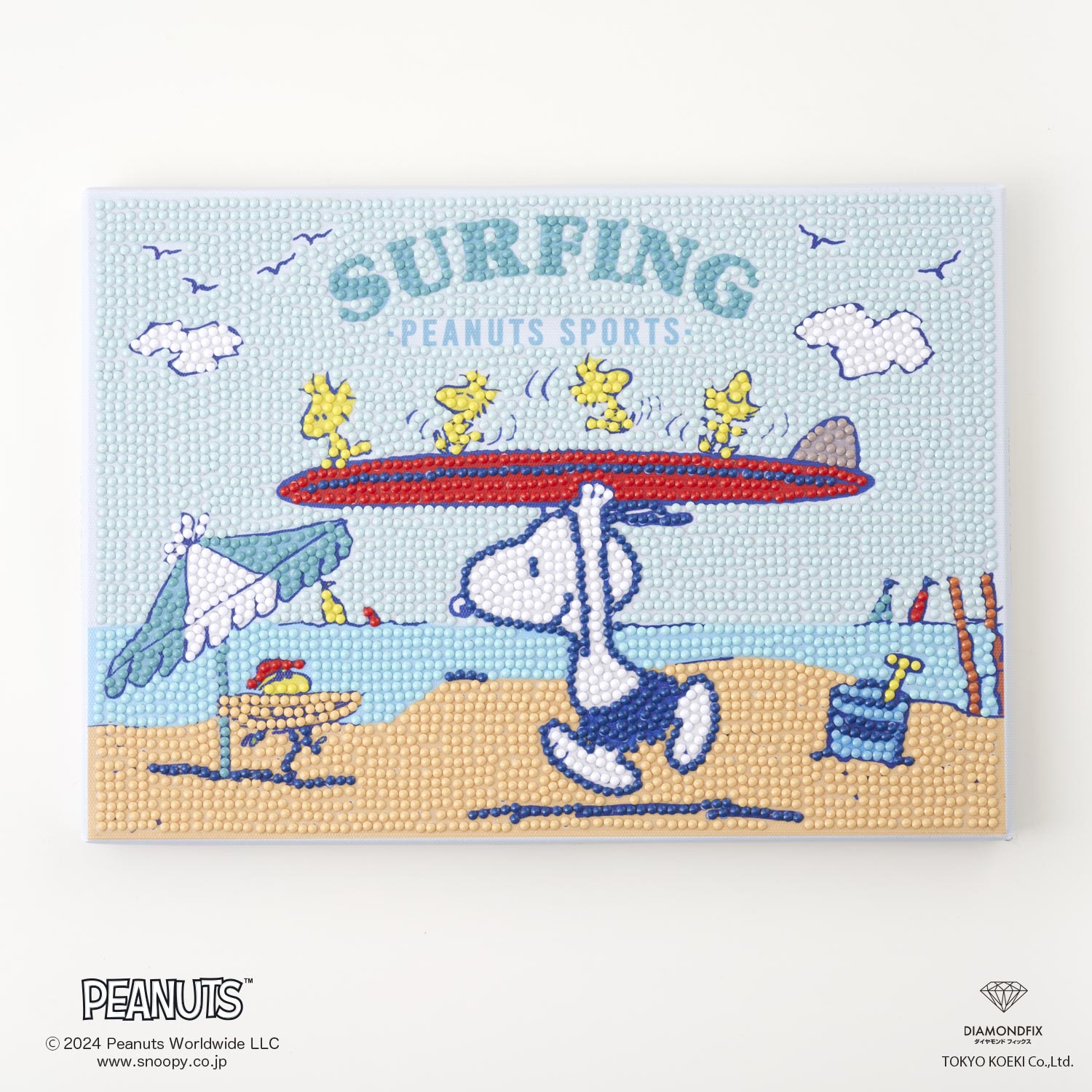 DFB5-PN002 ダイヤモンドフィックス スヌーピー SURFING ビーズキット (箱)
