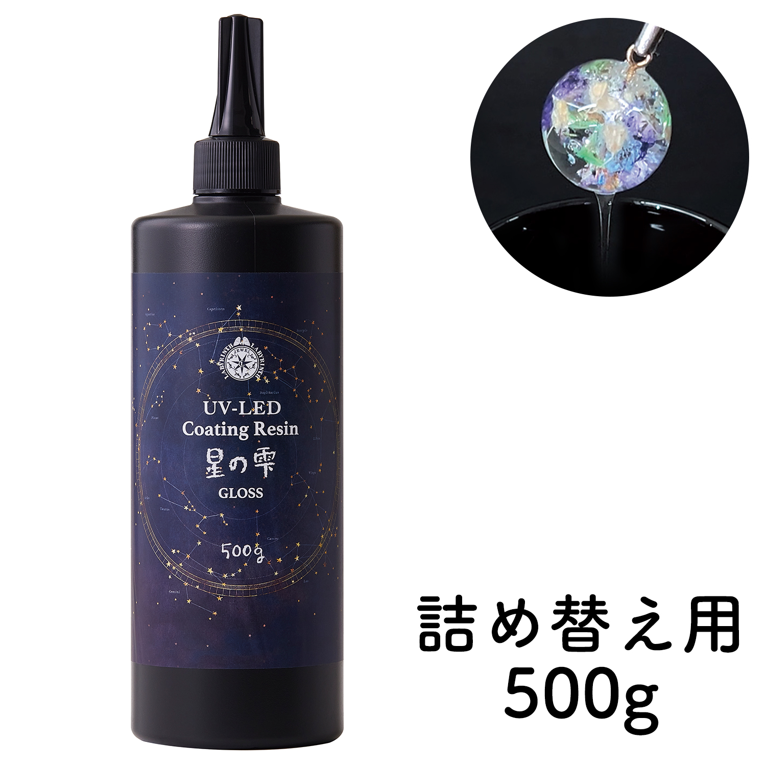 PDC403434 Padico UV-LED Coating Resin Star Drop Dip 500g (pcs)
