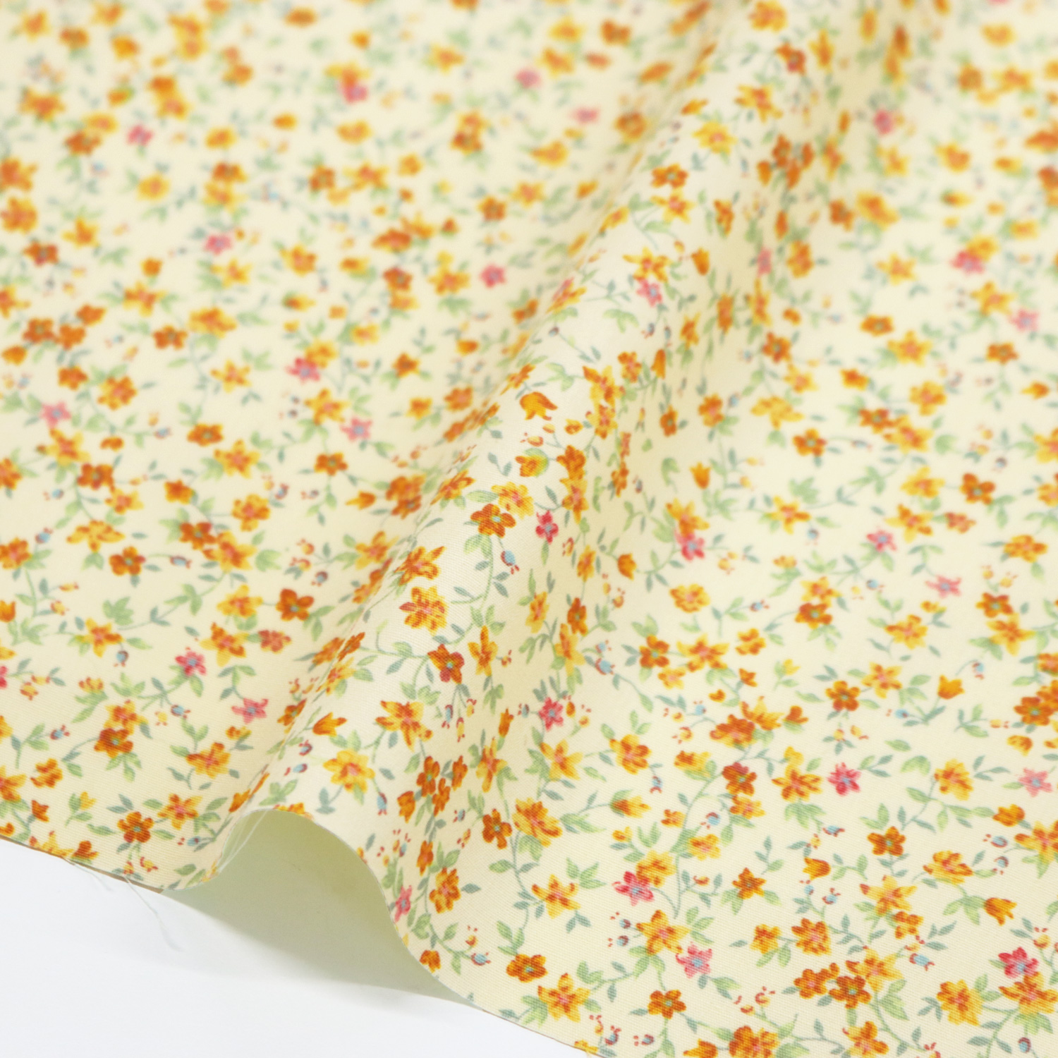 ■B6110ZR-5-5 Flower Collection ブロード生地 原反約10m巻 (巻)