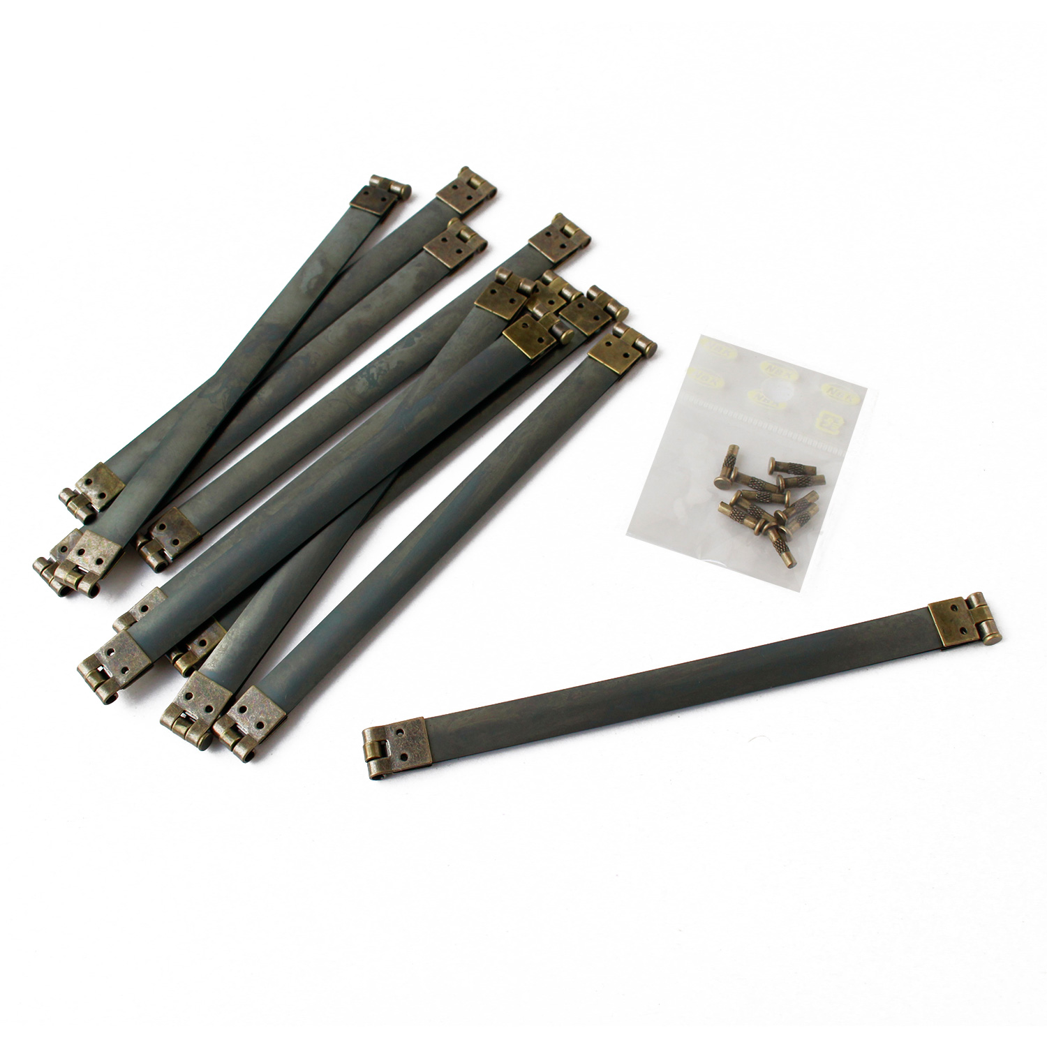 TYK8004 バネ口金 幅14cm 【アンティークゴールド】 10本入 (袋)