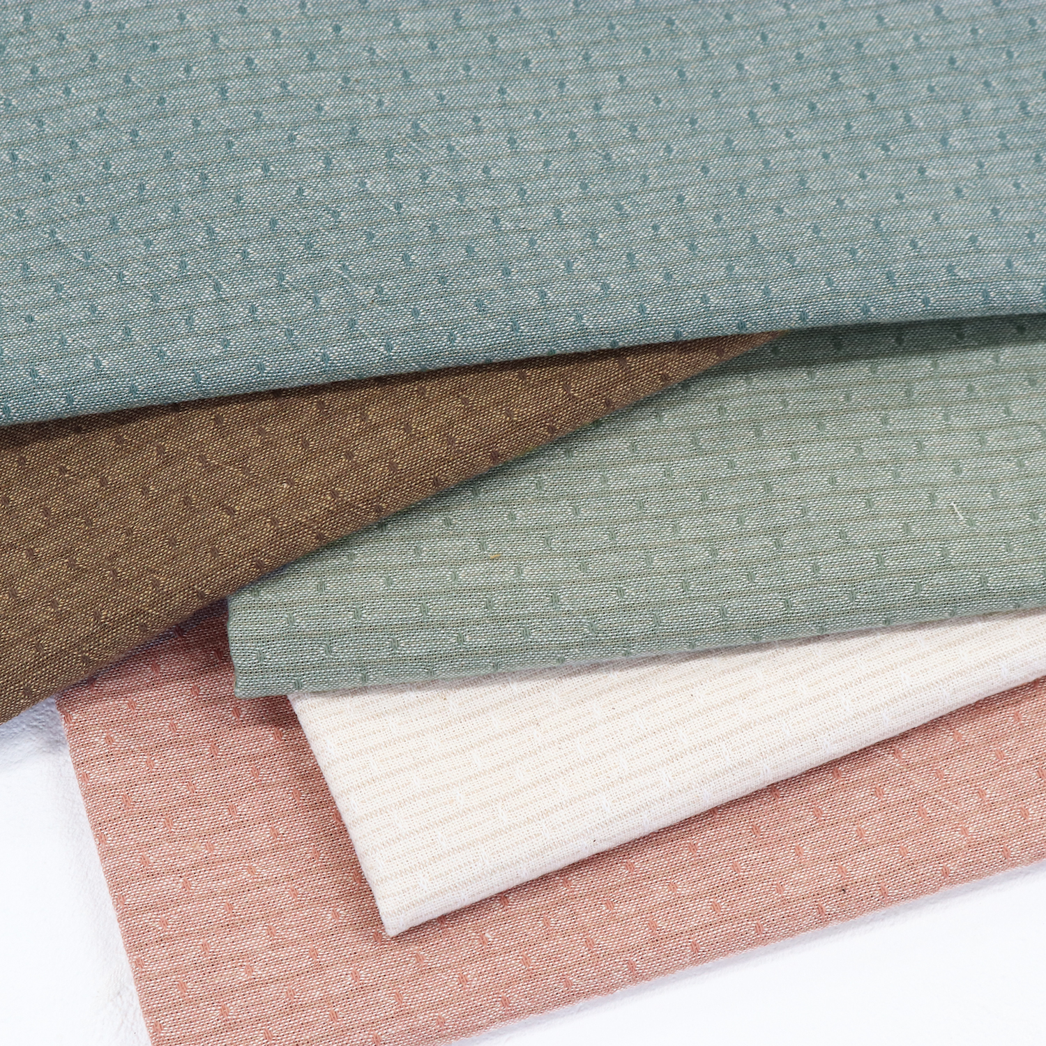 ■AY20190HR-1 Yarn Dyed Collection 先染 ドットドビー 巾約112cm 原反約10m巻 (巻)