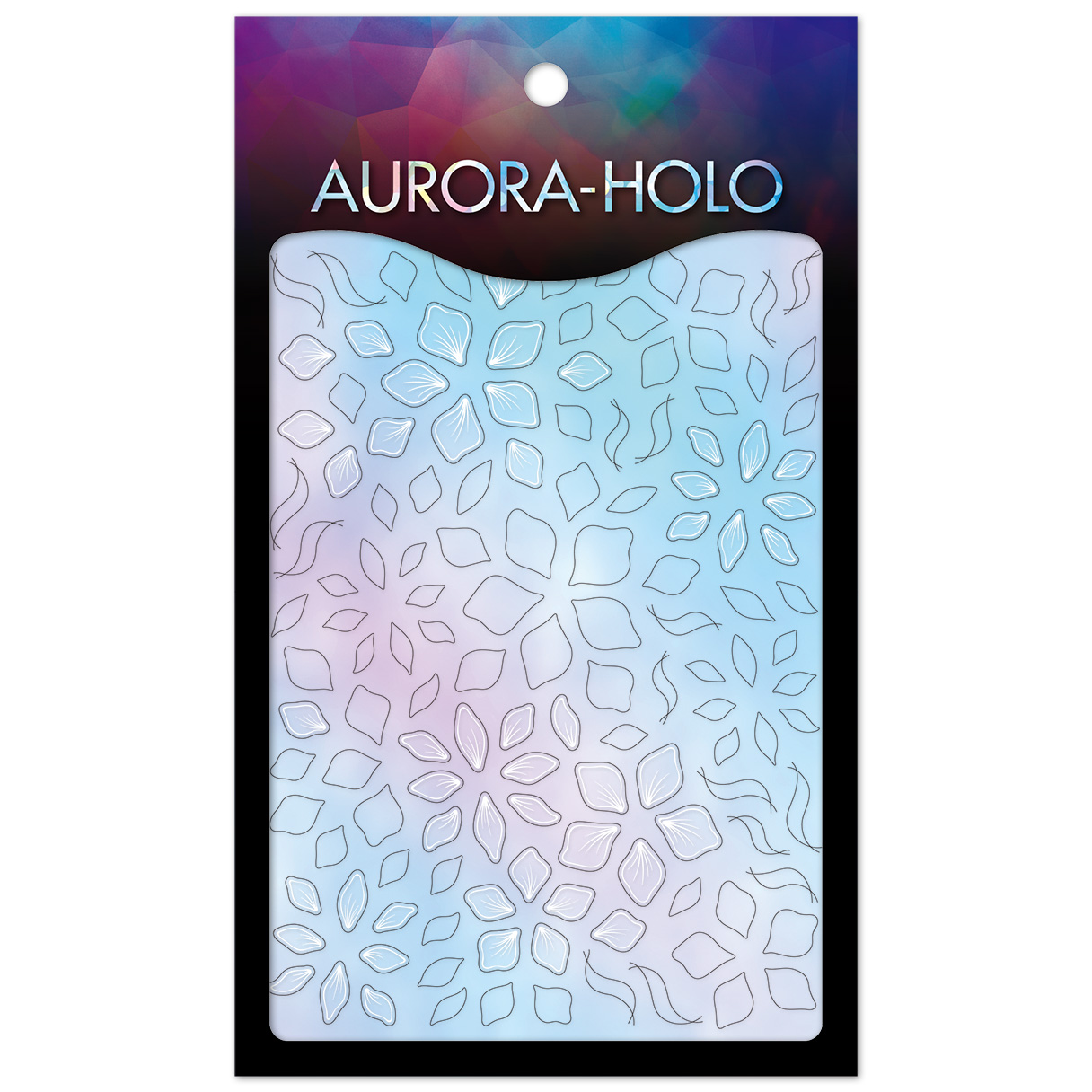 【お取り寄せ・返品不可】OH-ROE-001 【オーロラホロ】オーロラフィルムシール aurora flower［Supervised by ROZABELLA Eri ］ ツメキラ ネイルシール 2025年6月発売 (枚)