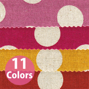 ICH2900-1 Cotton/Linen Blend Canvas Dots 1m/unit (m)