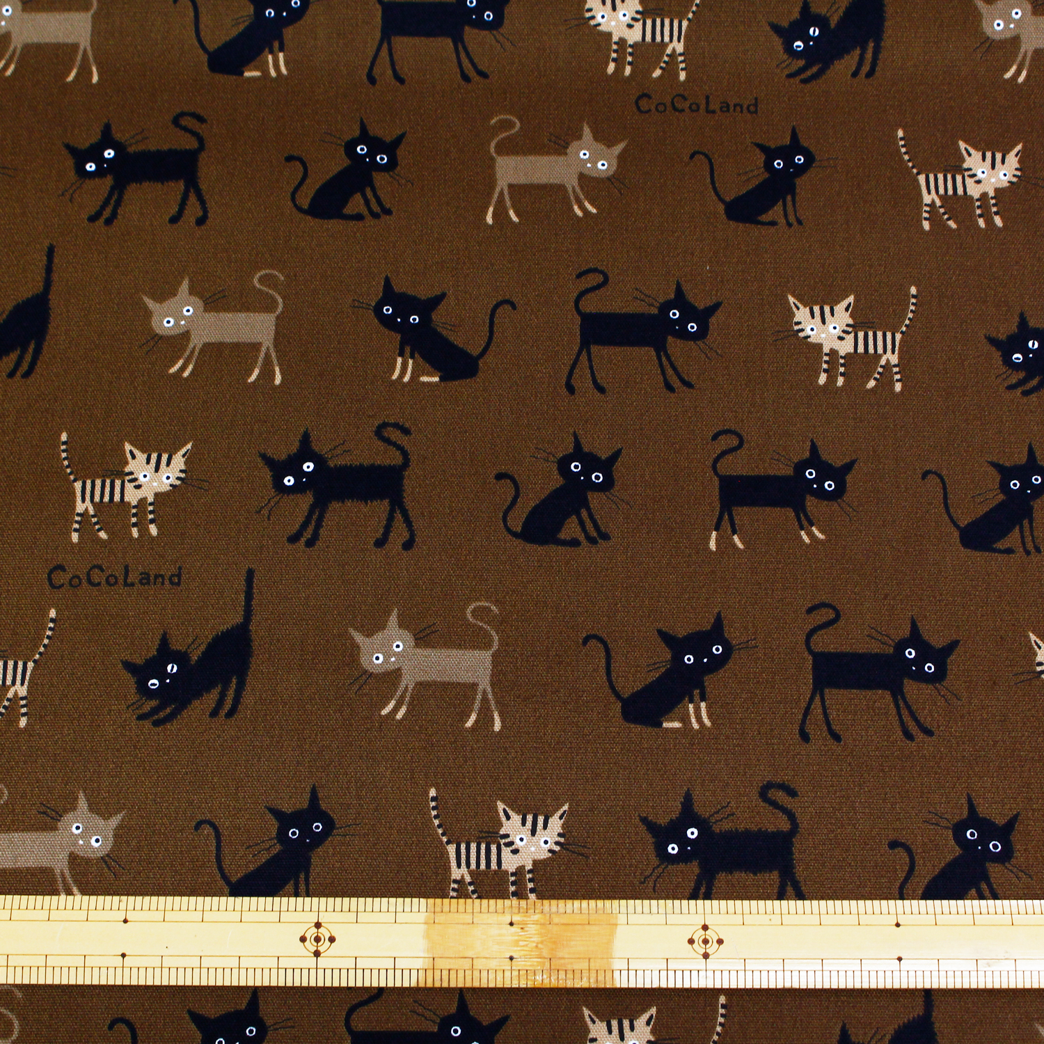 [Web-only, special price] ■H10002-2D Oxford print fabric Cat Width approx. 110cm (roll)