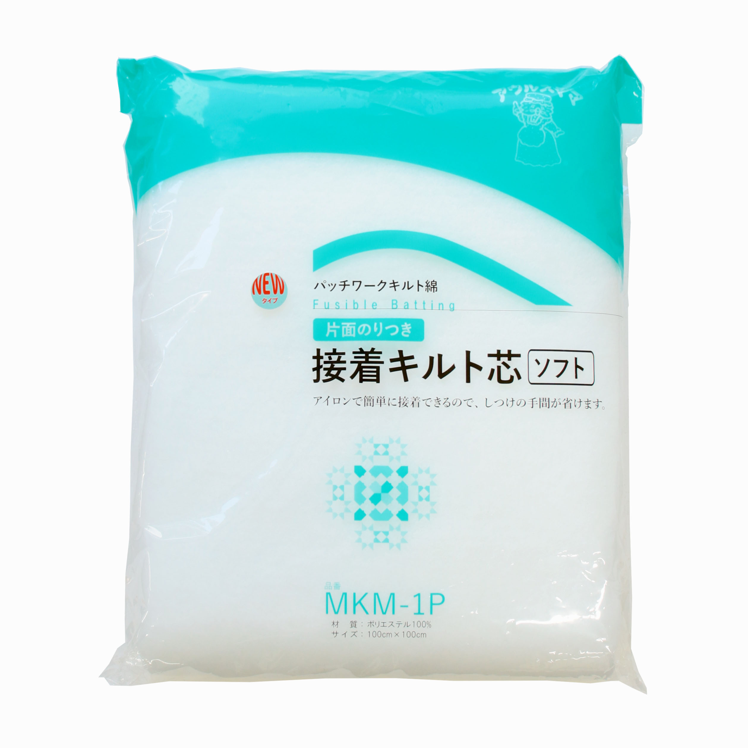 MKM-1P Single-Sided Glue Adhesive Quilt Core Soft 100cm x 100cm White (bag)