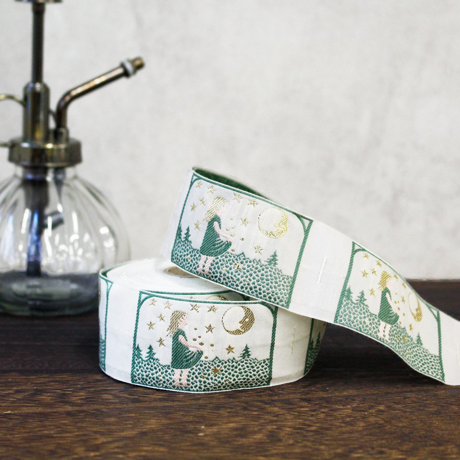 ■PAU100103-2 KAFKA Ribbon from Germany Width 4cm 10m roll (roll)