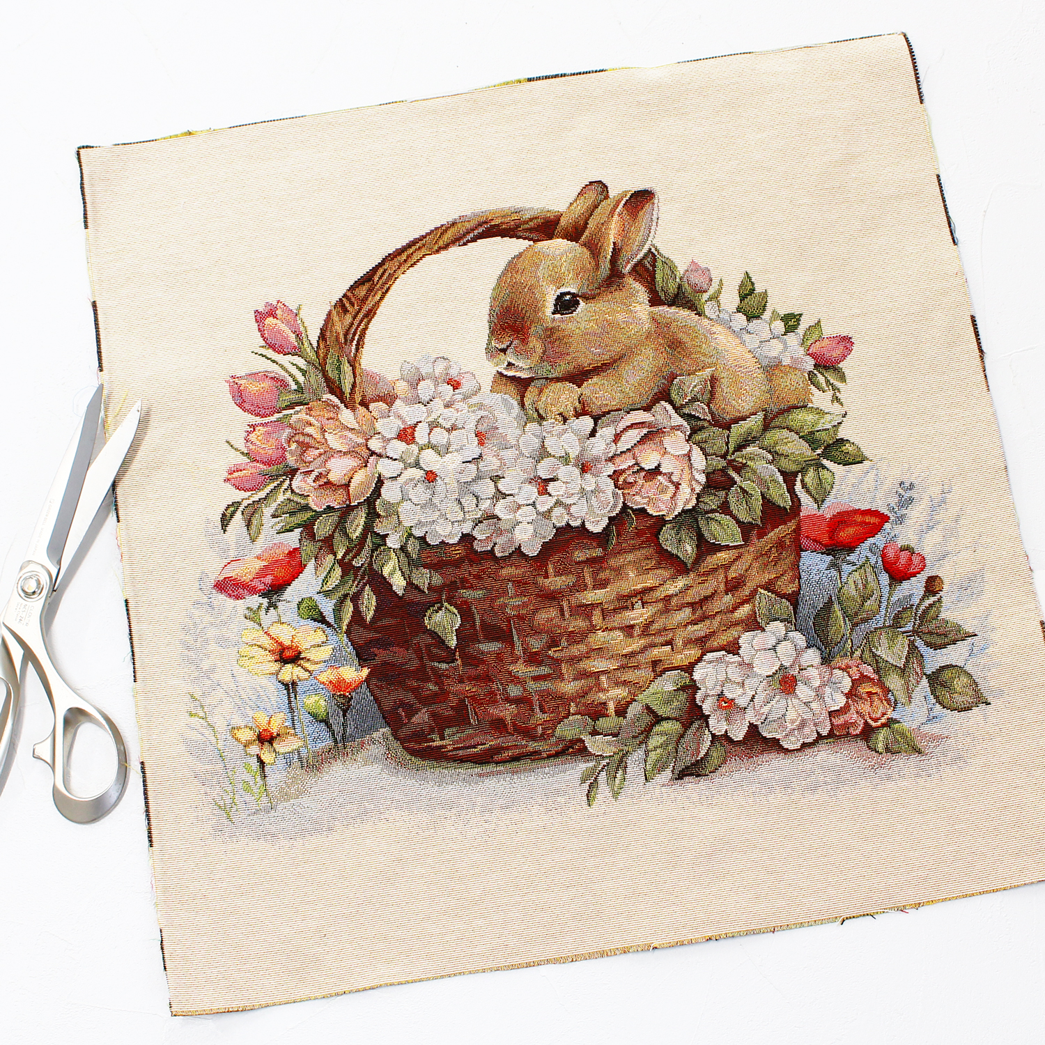 ■ARTI-KISS1357-3 GOBELIN Panel Fabric from Europe width approx,47x47cm same design 3 sheet set (set)