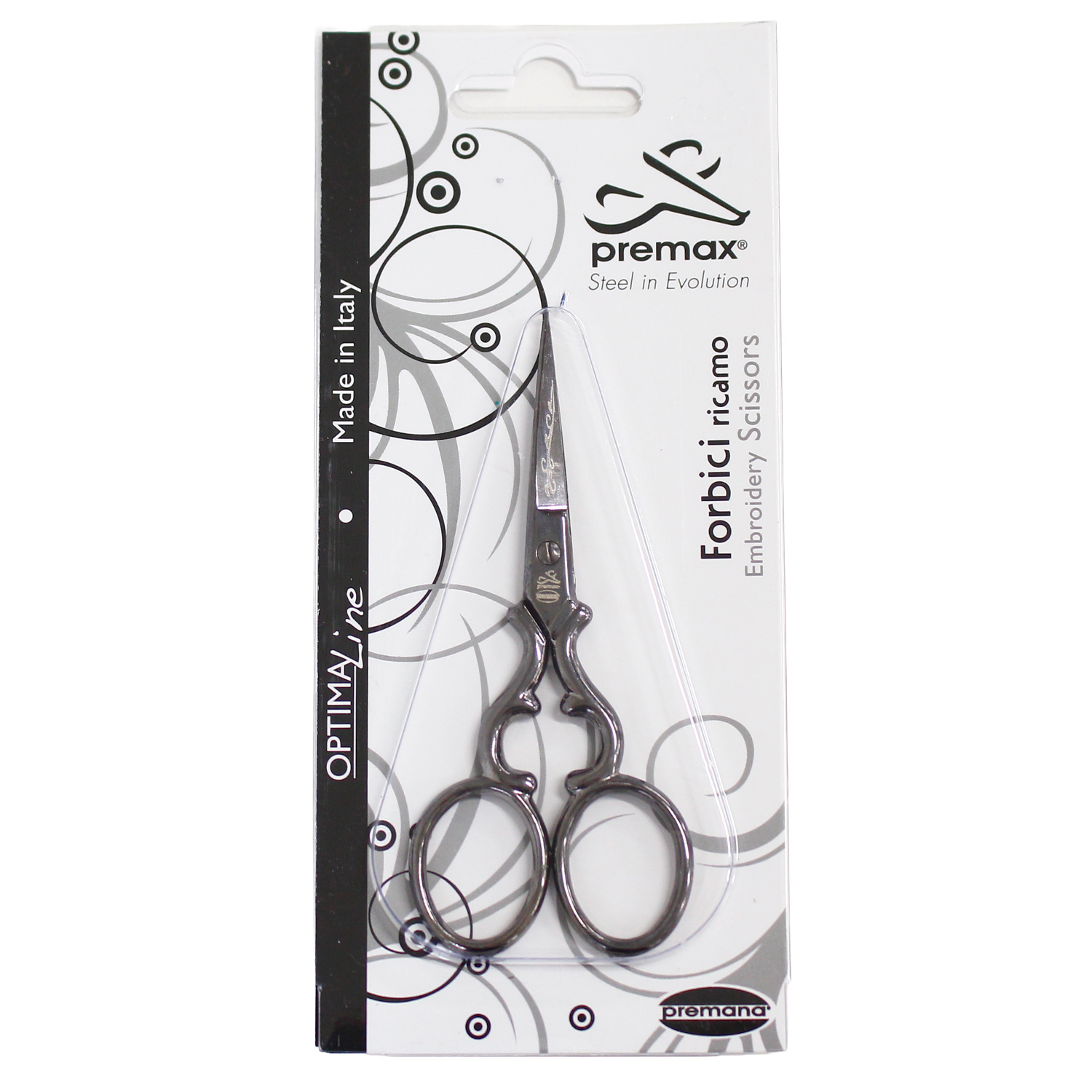 PRE10599 Arabesque embroidery scissors Gothic 9cm (pcs)