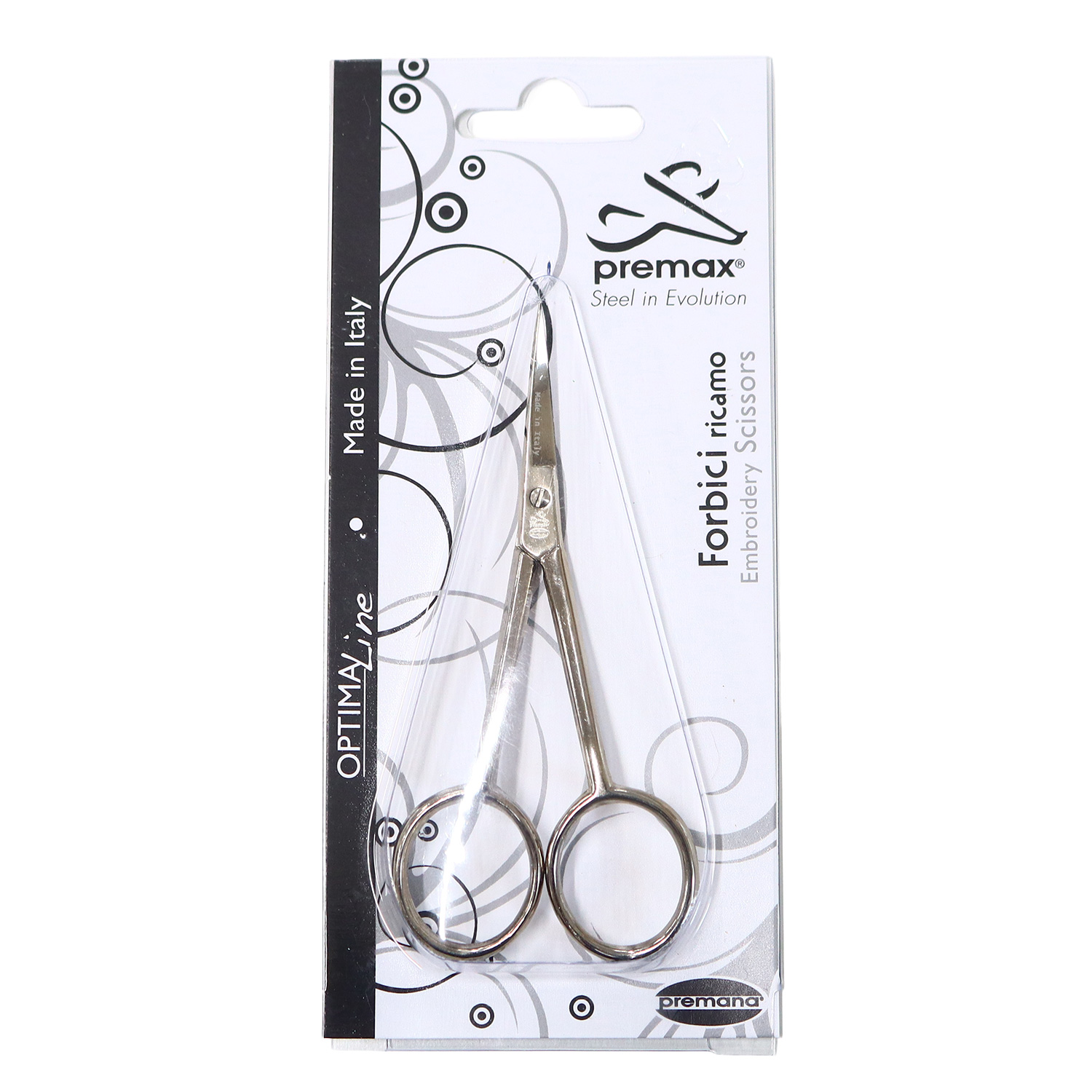 PRE10746 Double curve embroidery scissors 10.5cms (pcs)