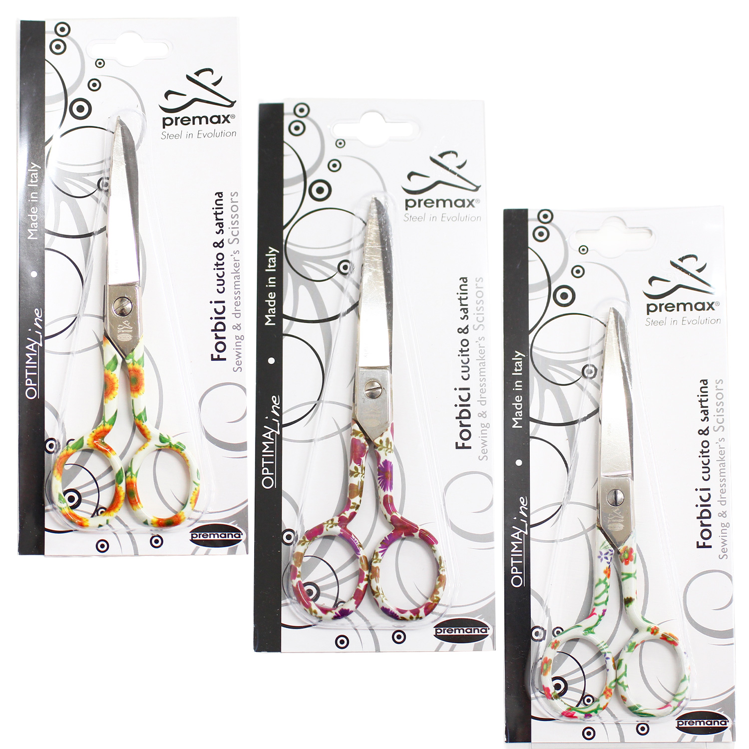PRE Rainbow Embroidered Scissors 15cm (pcs)