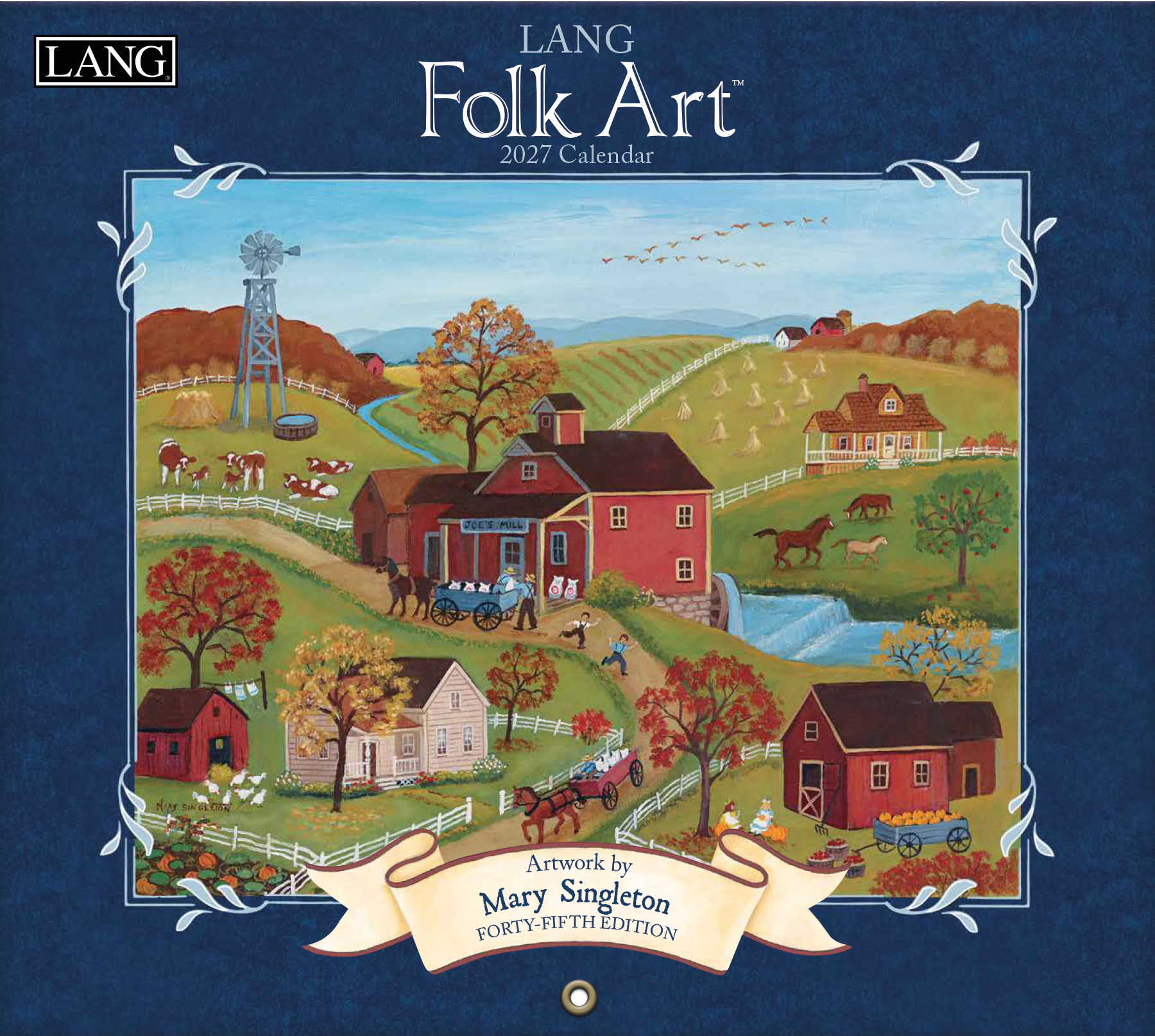 US27I 2027年USAカレンダー 「LANG  FOLK  ART」  (冊)