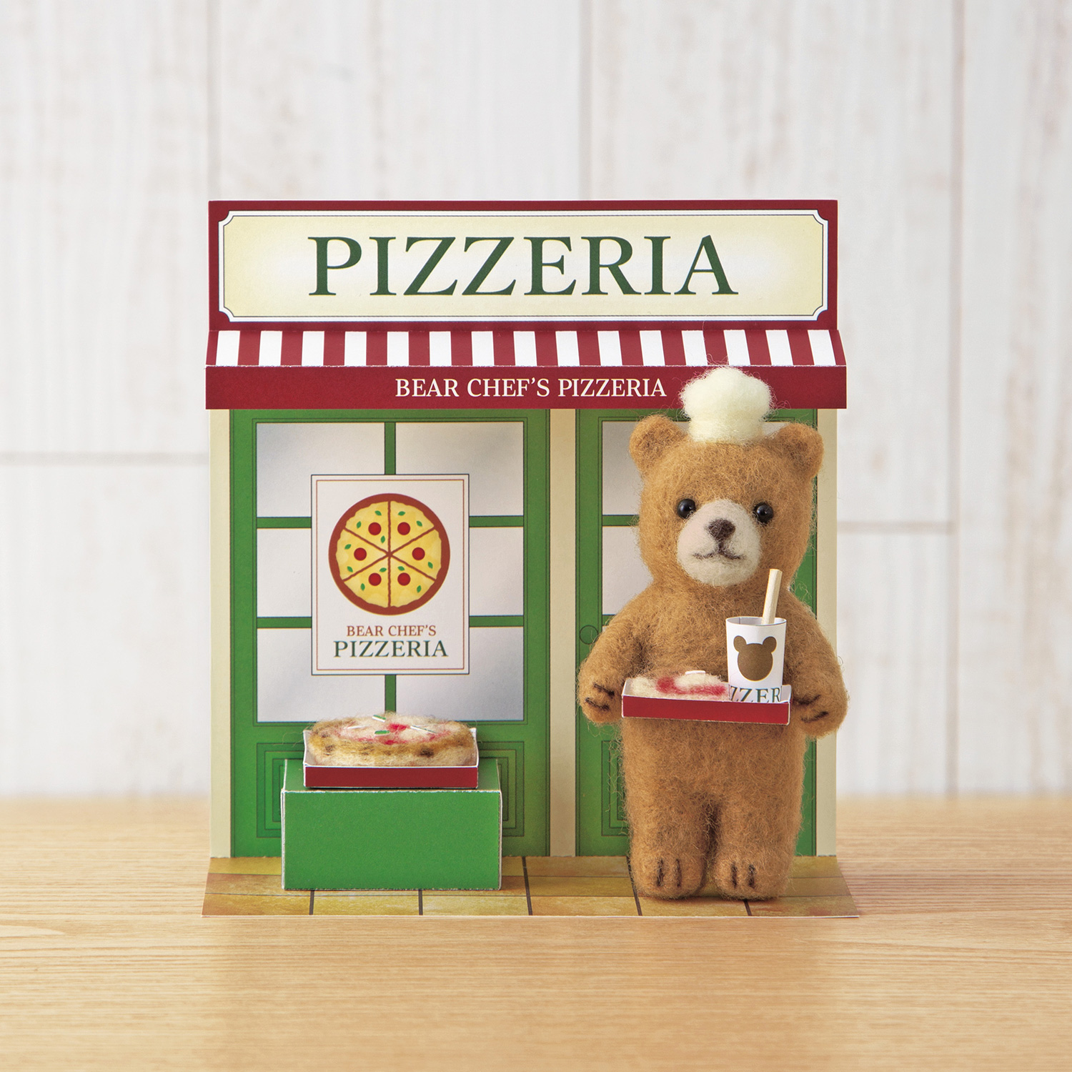 [On order/not returnable] H441-676 Cute animal shop Kuma Chef's Pizzeria  (pcs)