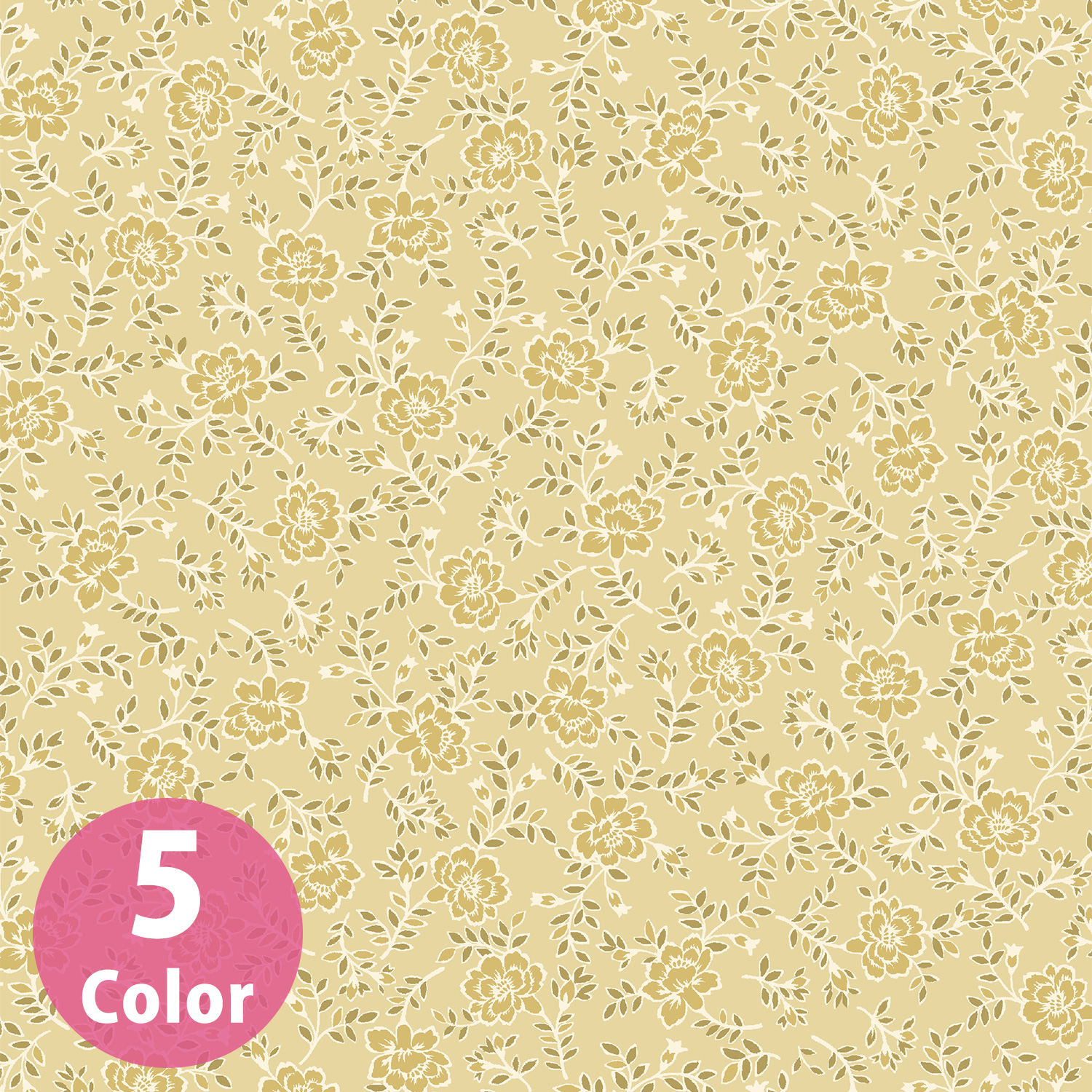RU2530H-15 RURU BOUQUET -Rose Wreath- シーチング 巾約112cm 1m単位 (m)