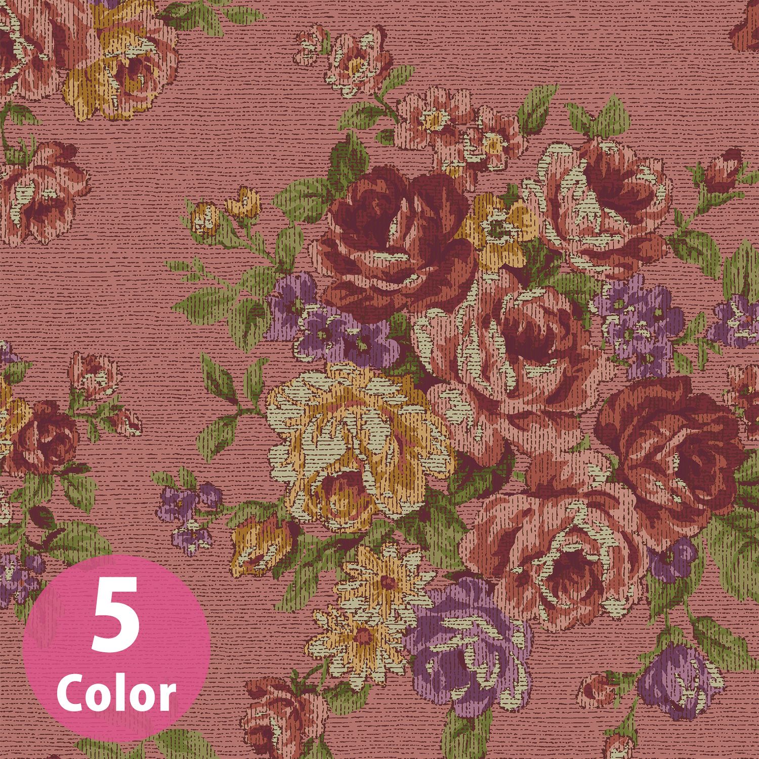 ■RU2540HR-12 RURU BOUQUET -Noble Gobelin- シーチング 巾約112cm 原反約12m巻 (巻)