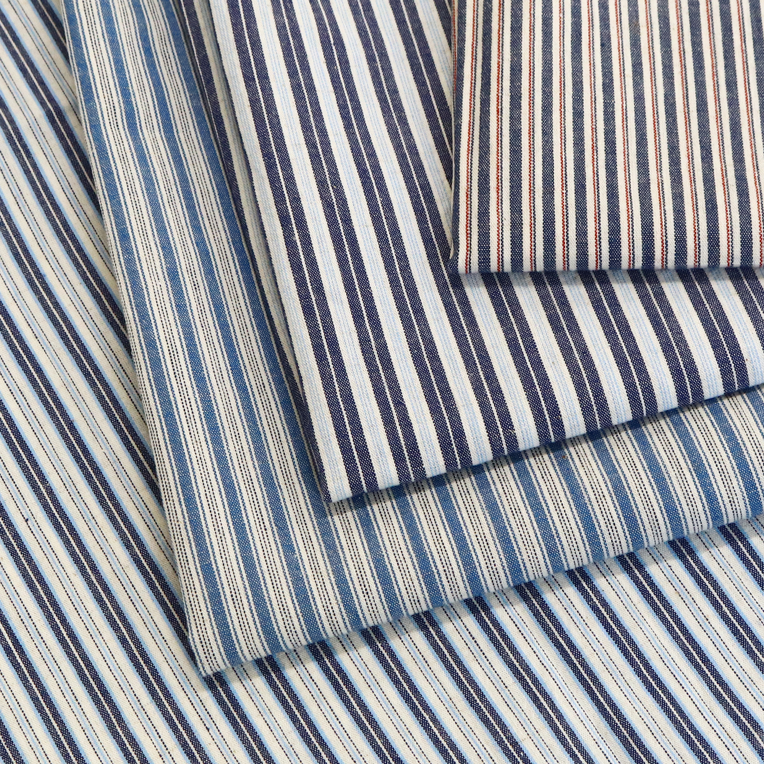 AN9026 Cotton linen striped fabric 1m/unit (m)
