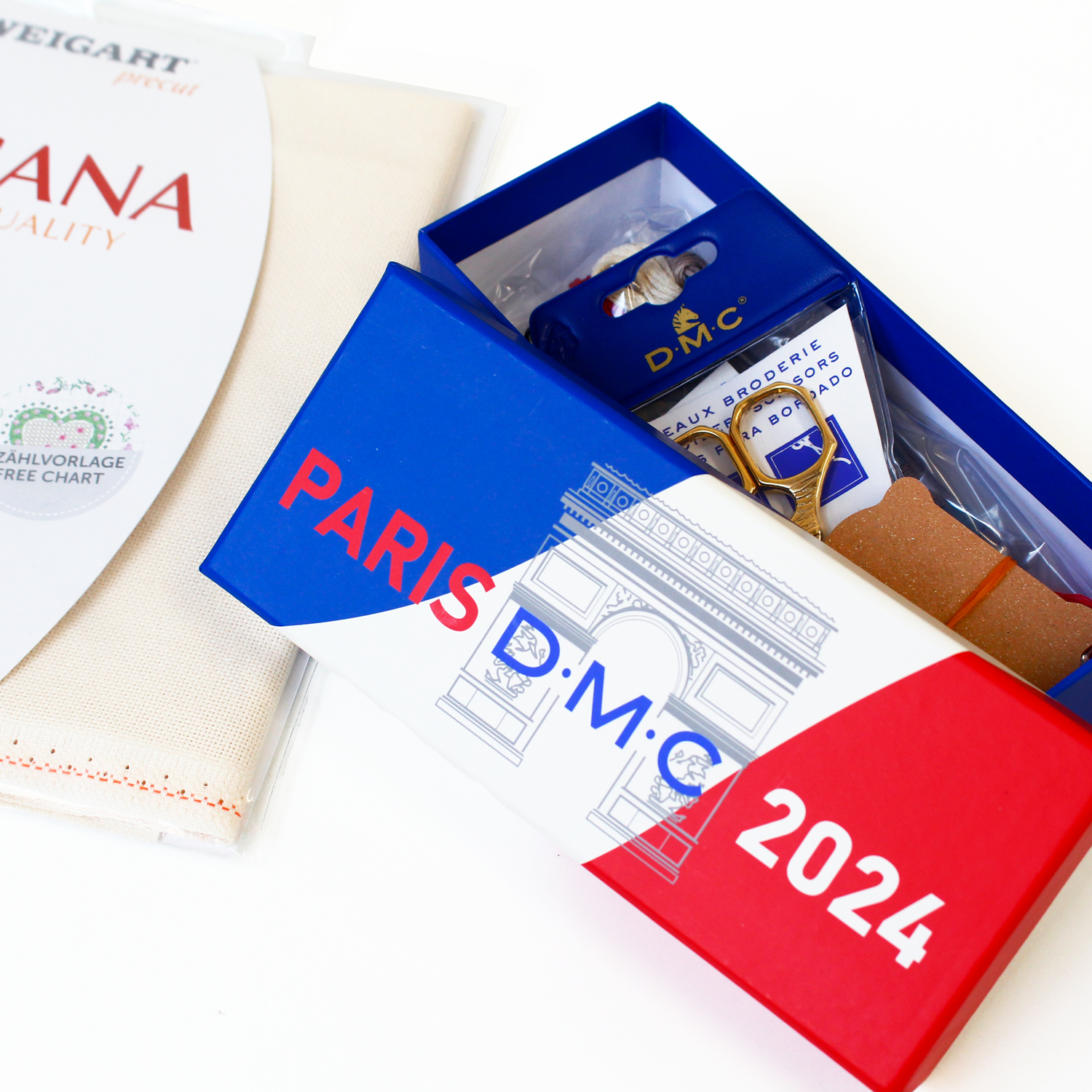 DMC-FRANCEBOX　DMC刺しゅうセット 限定PARISデザイン化粧箱付　(セット)