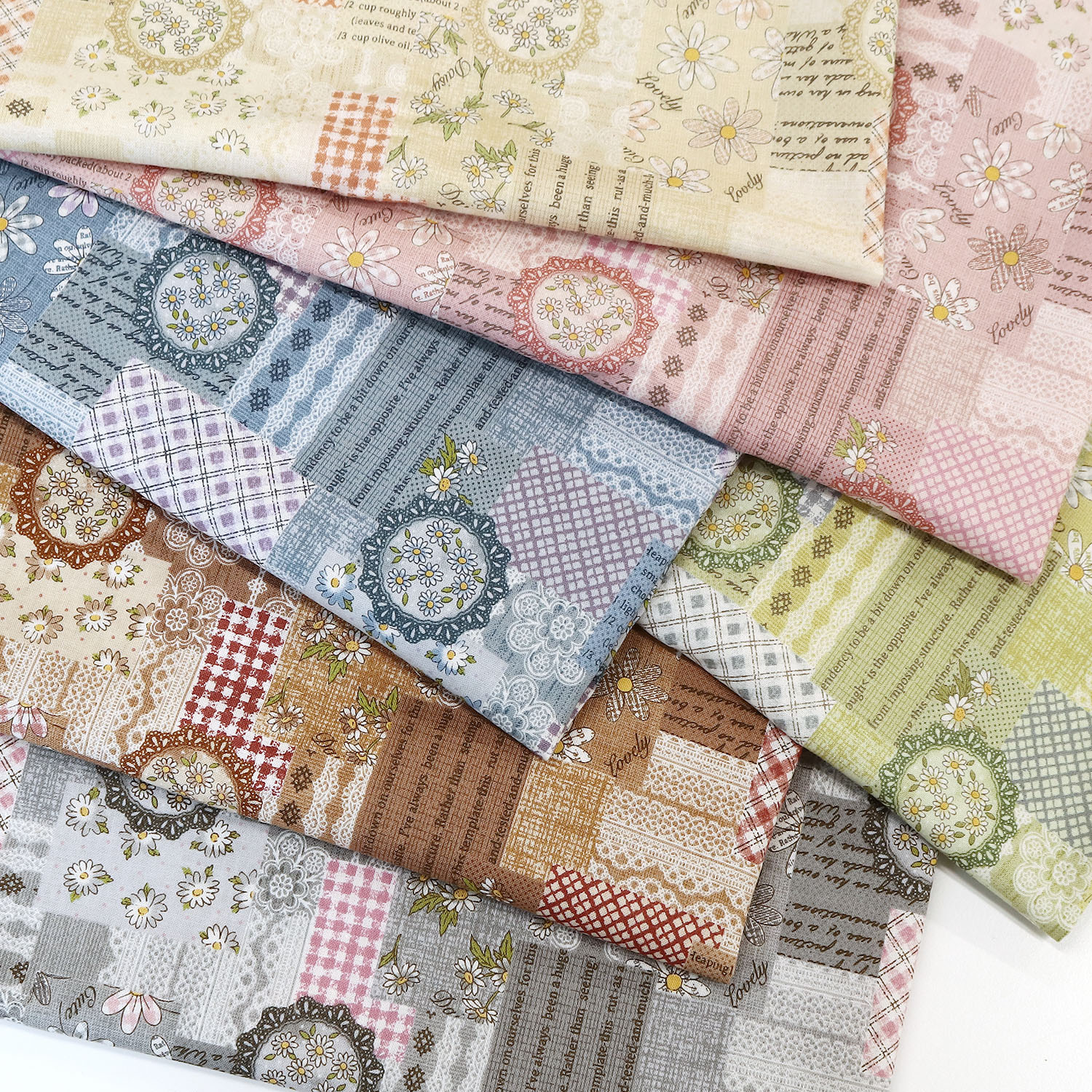 NCM37300-72 MINAMI KUMIKO collection パッチワーク風 1m単位 (m）