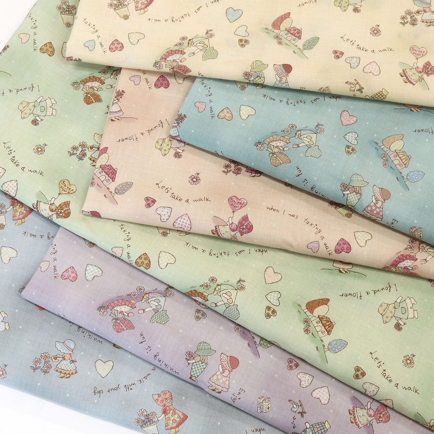 NCM37300-73 MINAMI KUMIKO collection Sunbonnet Sue サンボンネット・スーちゃん 1m単位 (m）