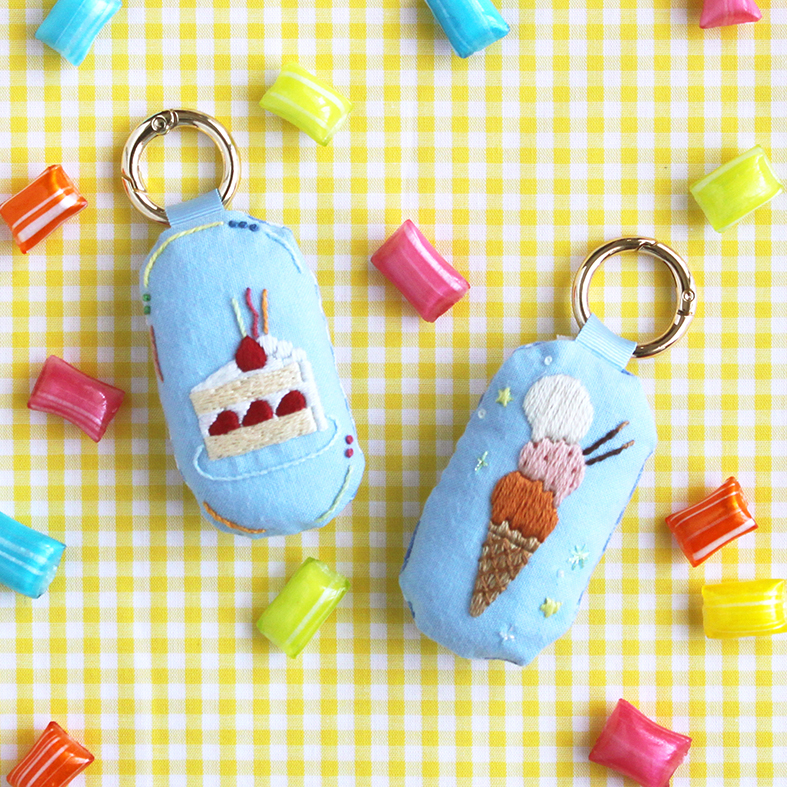 PHC-134-4 すずらん堂さんの刺繍キット 「スイーツパーティ」 (袋)