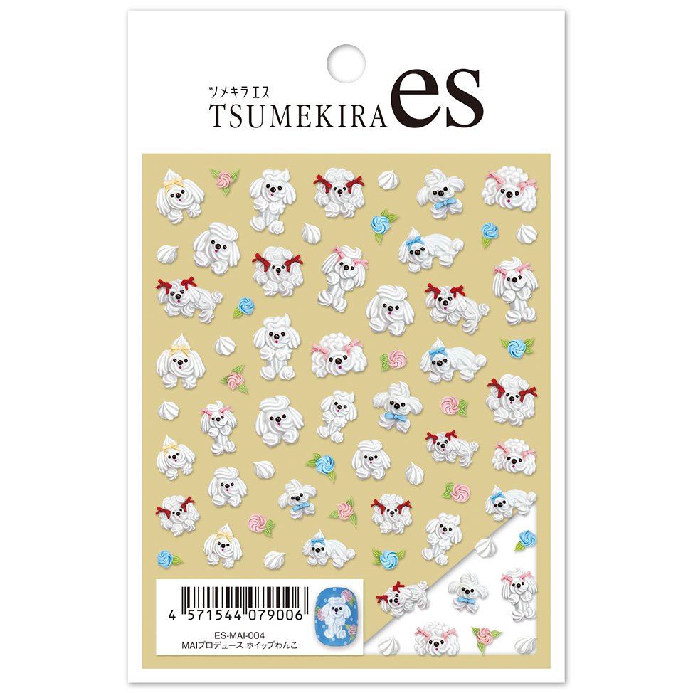 【第二弾】【お取り寄せ・返品不可】ES-MAI-004 【es】MAIプロデュース ホイップわんこ ツメキラ ネイルシール 2026年8月発売 (枚)