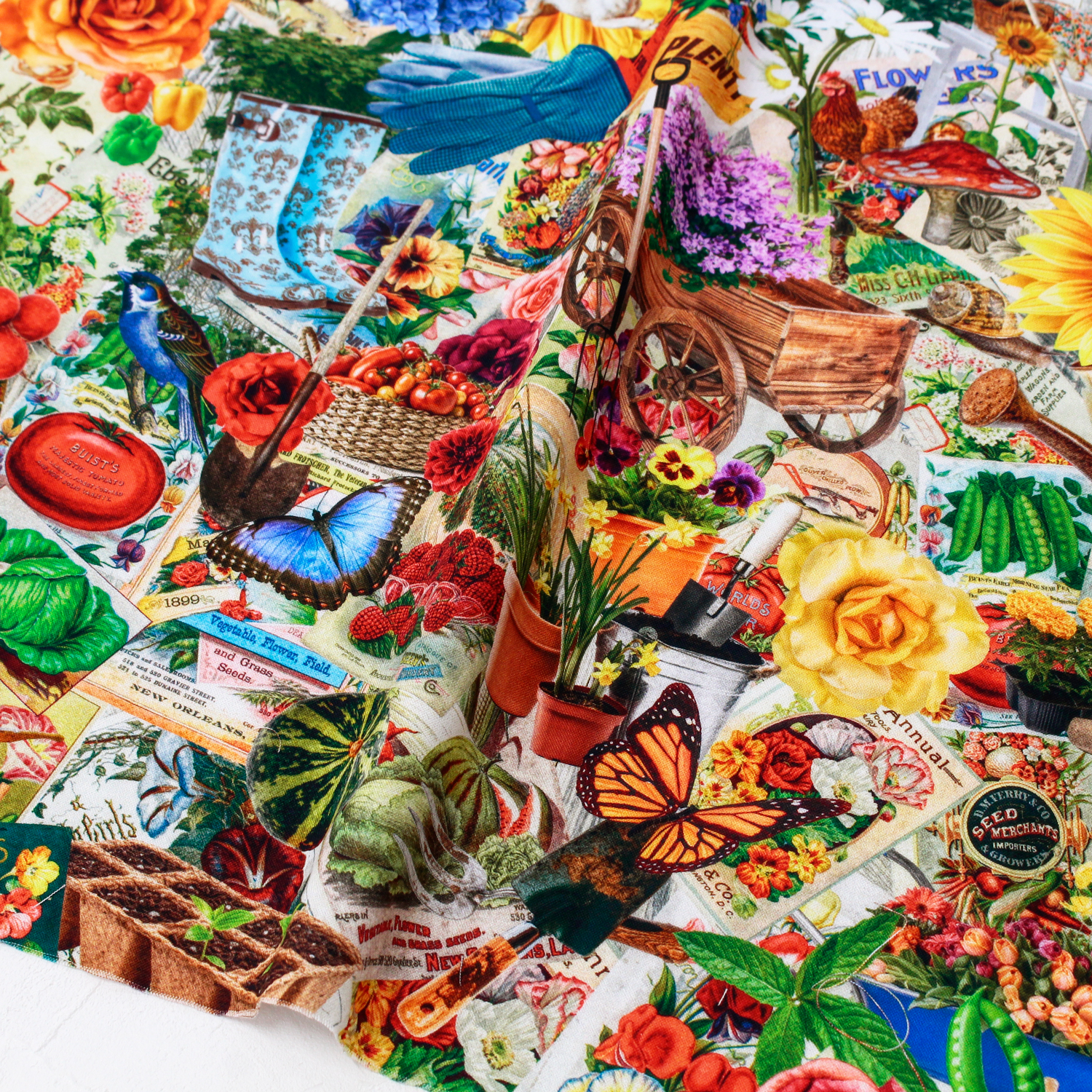 [0809 New Pattern] ROB23001-238 Gardening ROBERTKAUFMAN USA Print 1m unit (m)