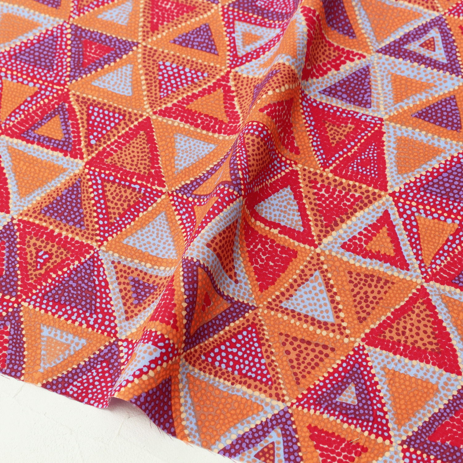 [0809 New Pattern] FSP716 Red Triangle FreeSpirit USA Print Unit 1m (m)