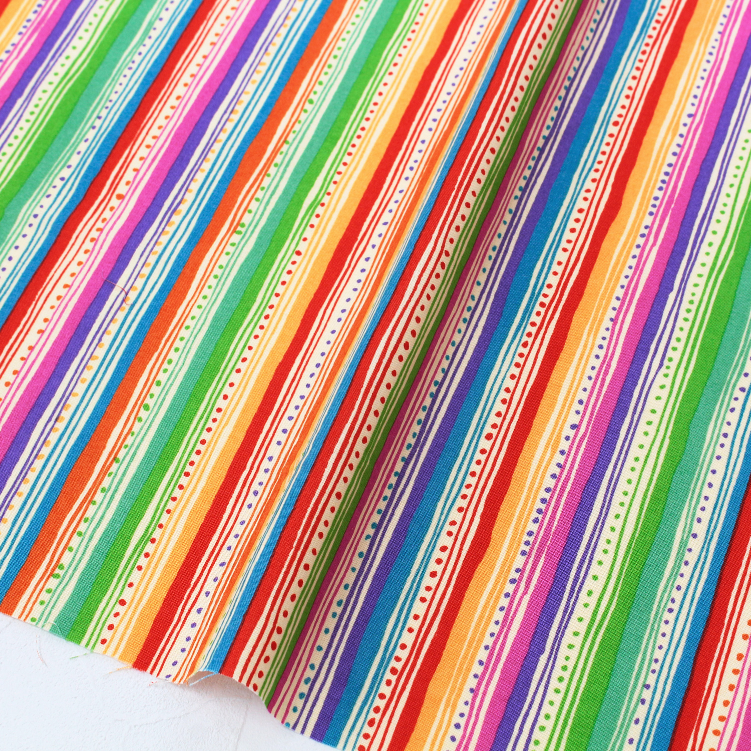 [0809 New Pattern] FSP724 Colorful Stripe FreeSpirit USA Print 1m unit (m)