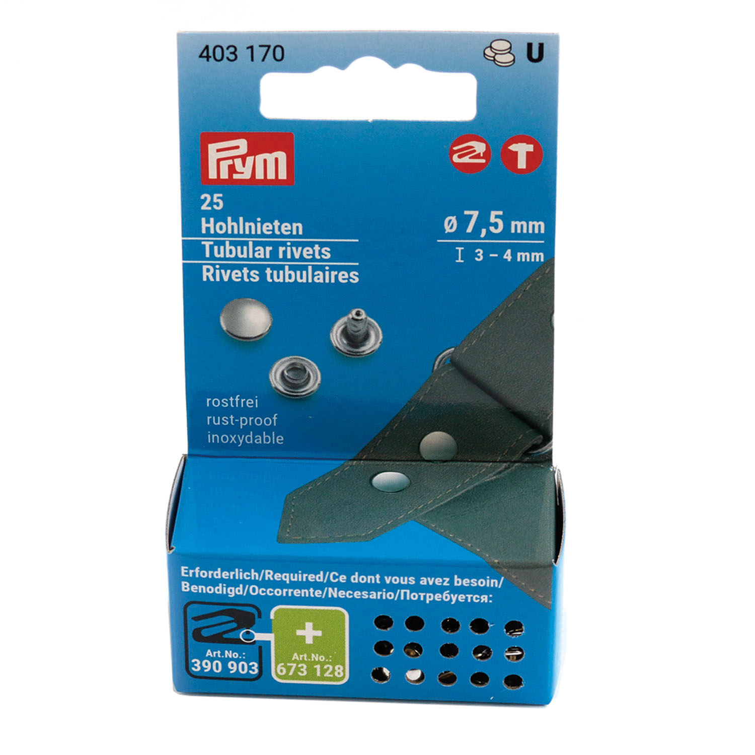 PRM403170 Prym Caulk Fittings 7.5mm 25pcs 403170 (pcs)