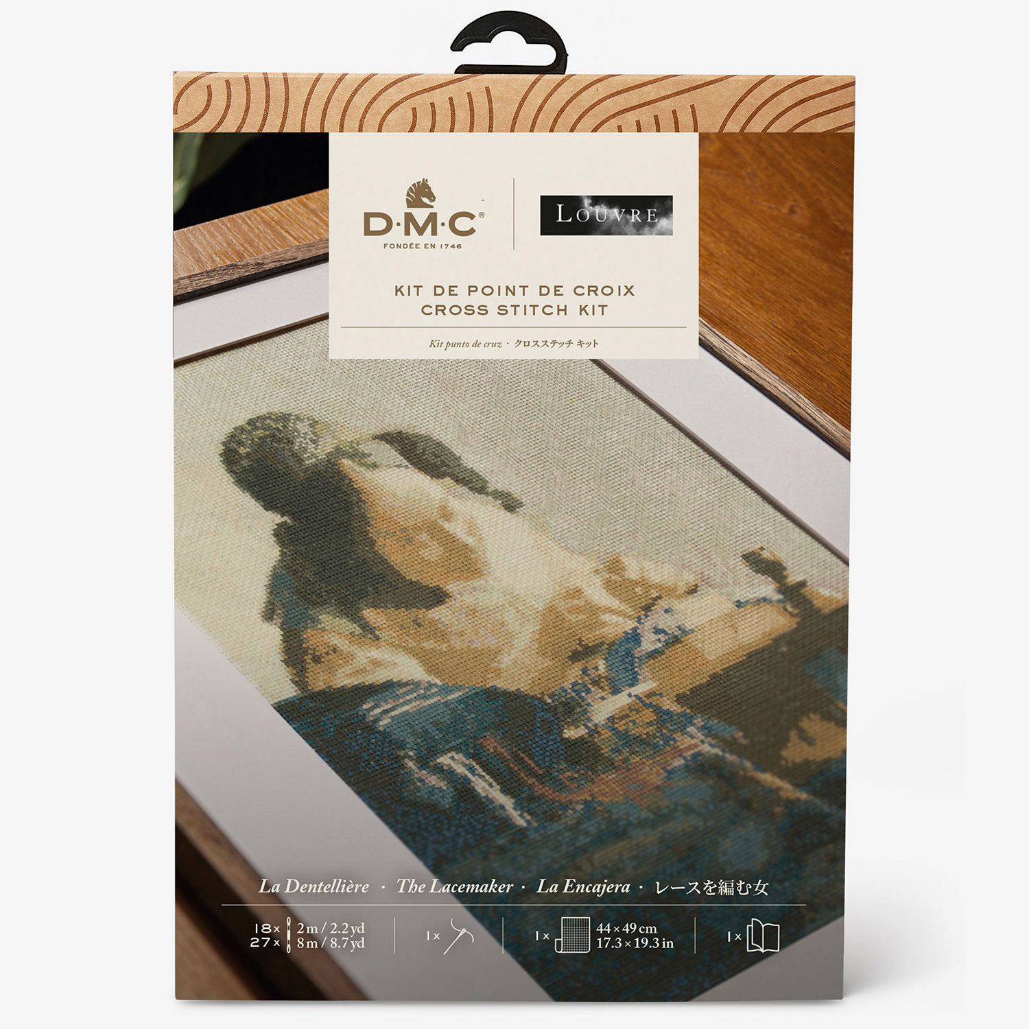 [Order / return is not possible] DMC-BK1971-81 DMC x Louvre Museum  Vermeer "The Woman Who Knits Lace" / Cross Stitch Kit [Advanced] (Set)