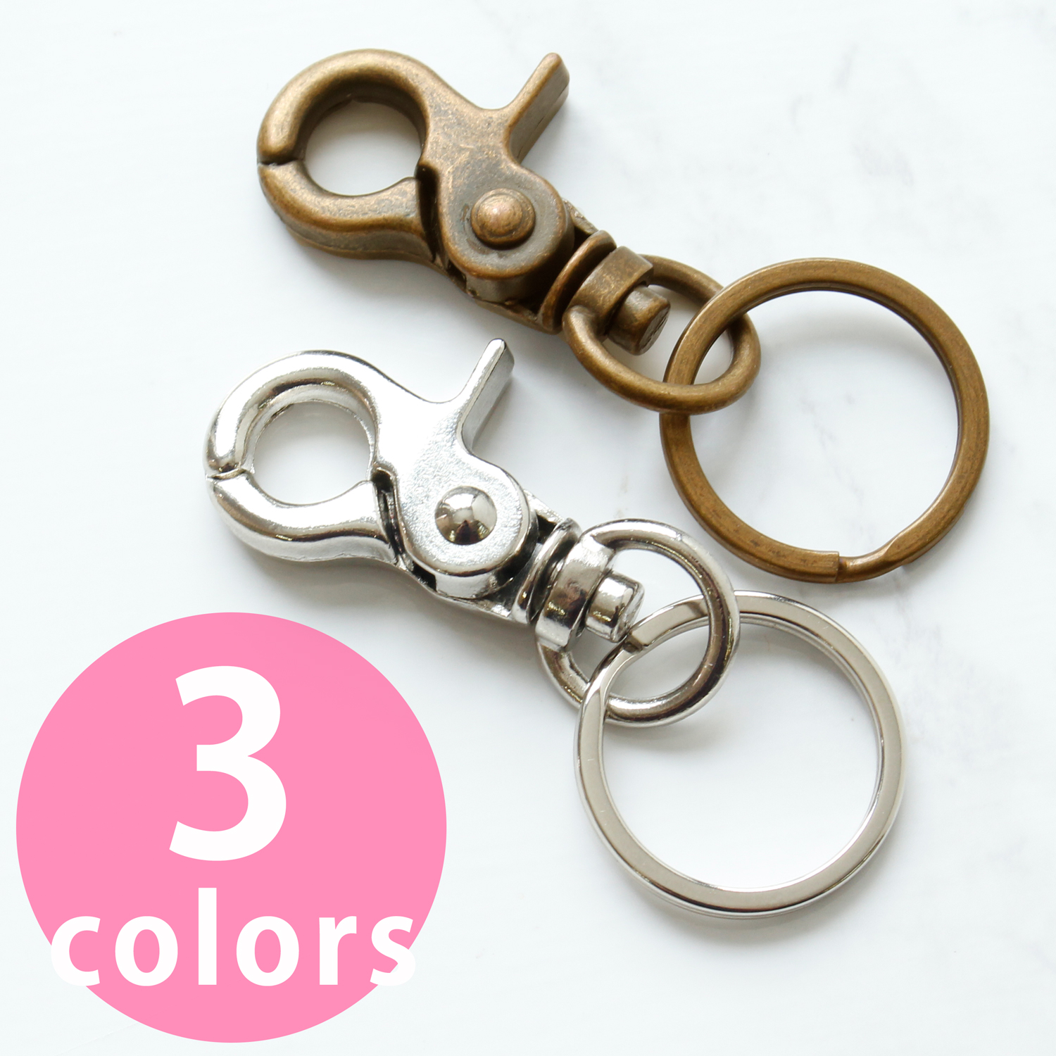 KD186-10 Lobster Clasp with  Split Ring  ",10 pcs of same color/pack   (pack)