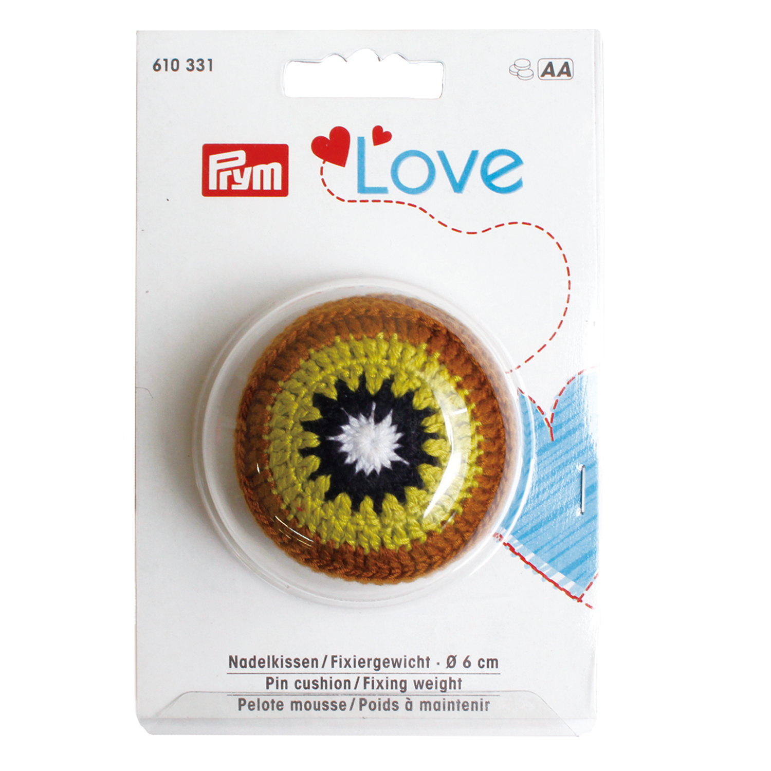 PRM610331 Prym Fruit Pin Cushion Kiwi (pcs)